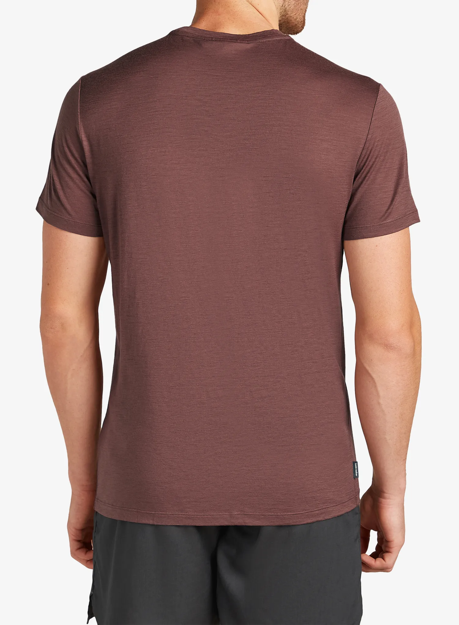 Merino majica Icebreaker Merino 150 Tech Lite SS Tee Single Line Camp - carob