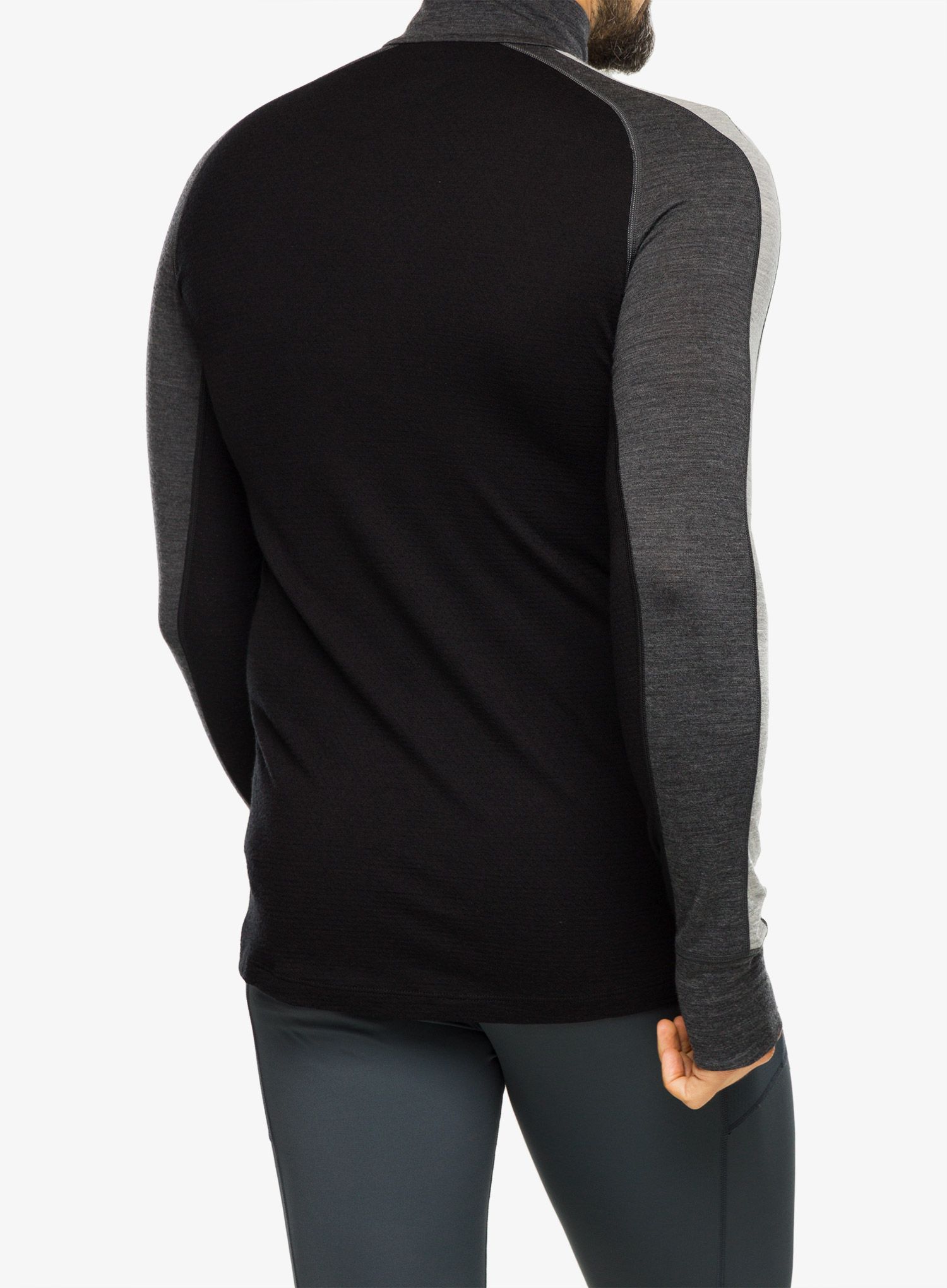 Termoaktivna dukserica Icebreaker Merino 200 ZoneKnit LS Half Zip - jet/black