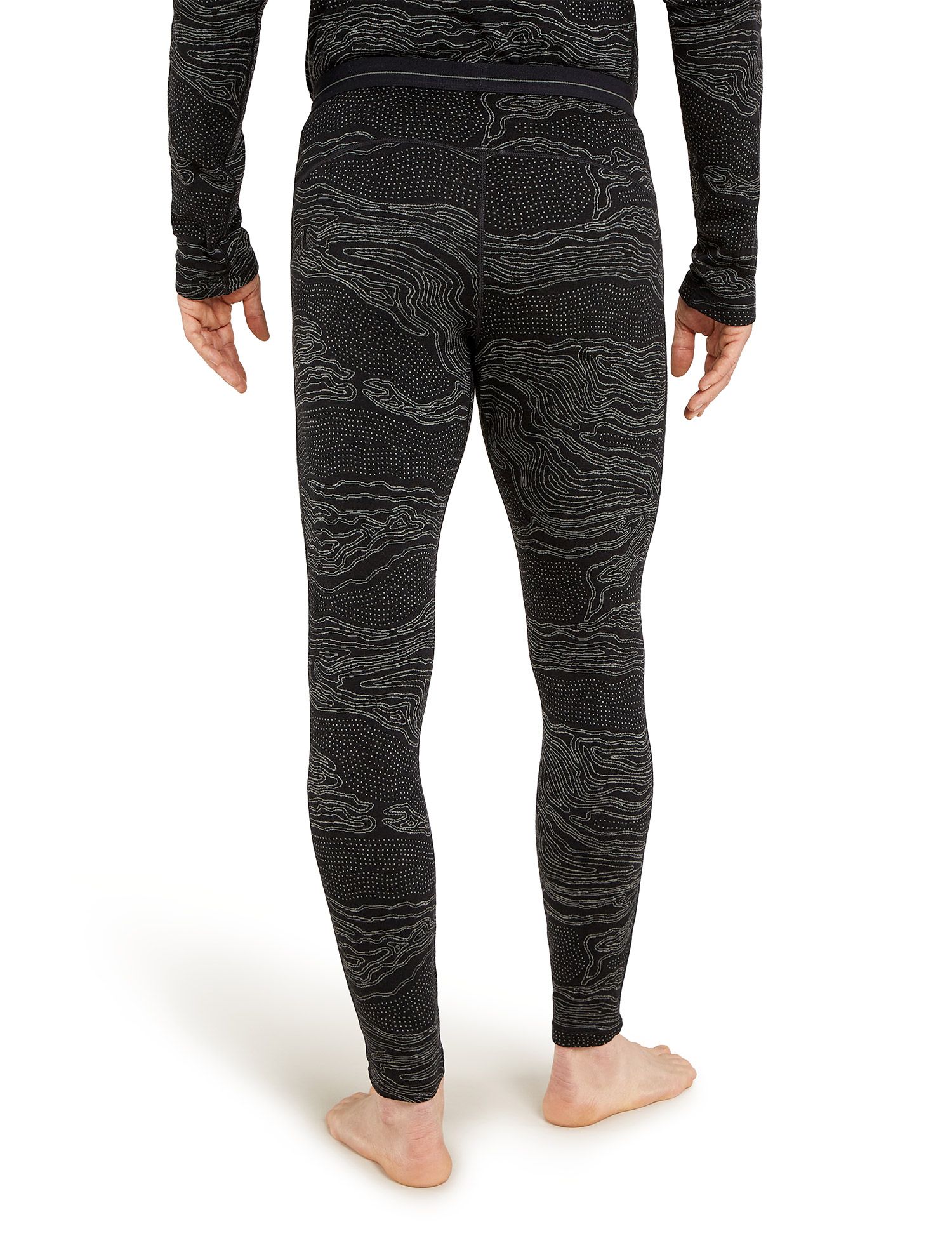 Termo tajice Icebreaker Merino 260 Vertex Leggings Snow Guide - black/galaxy/j