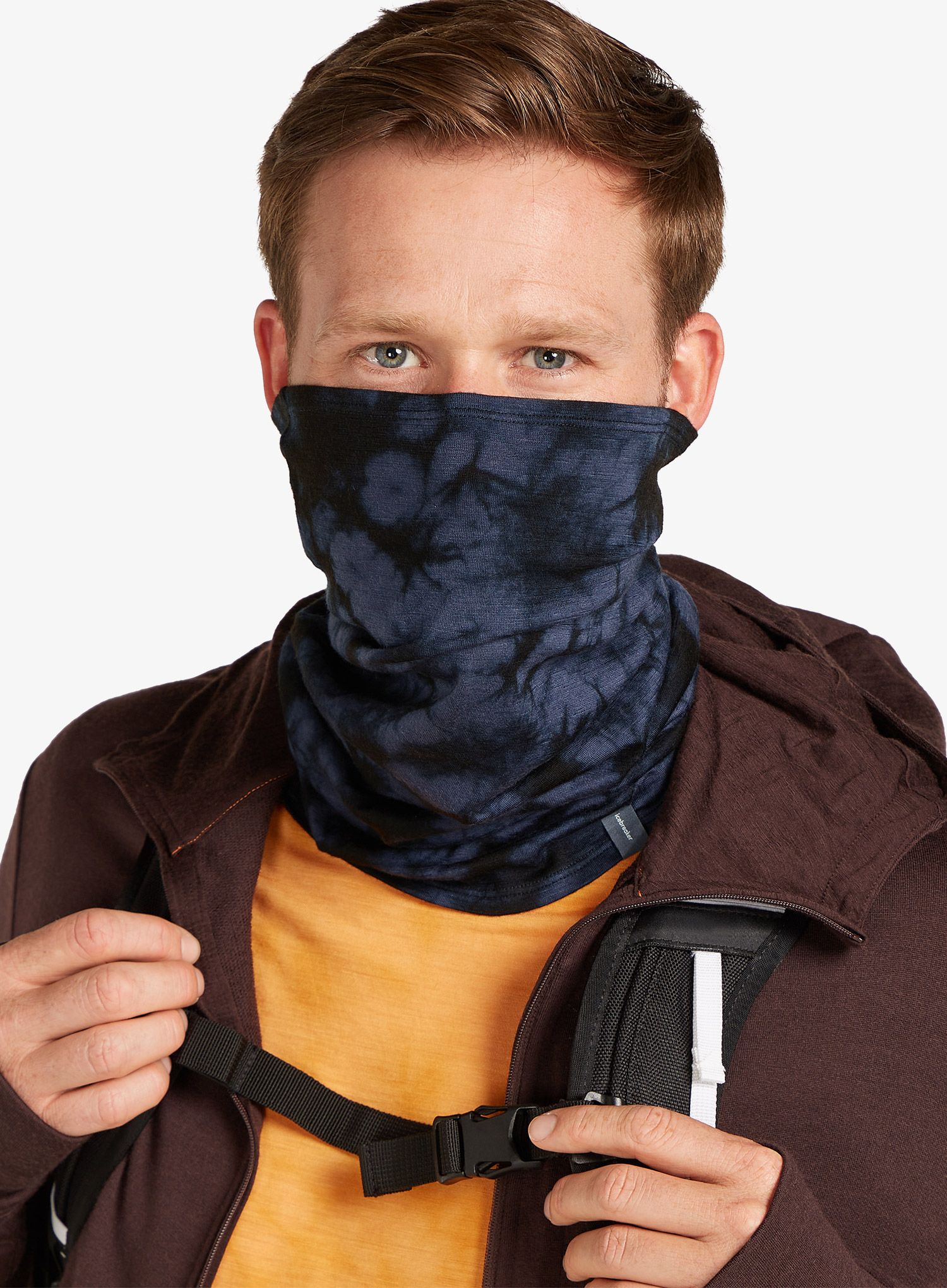Multifunkcionalna marama Icebreaker Merino Flexi Chute Cloud Dye - graphite/black/cd