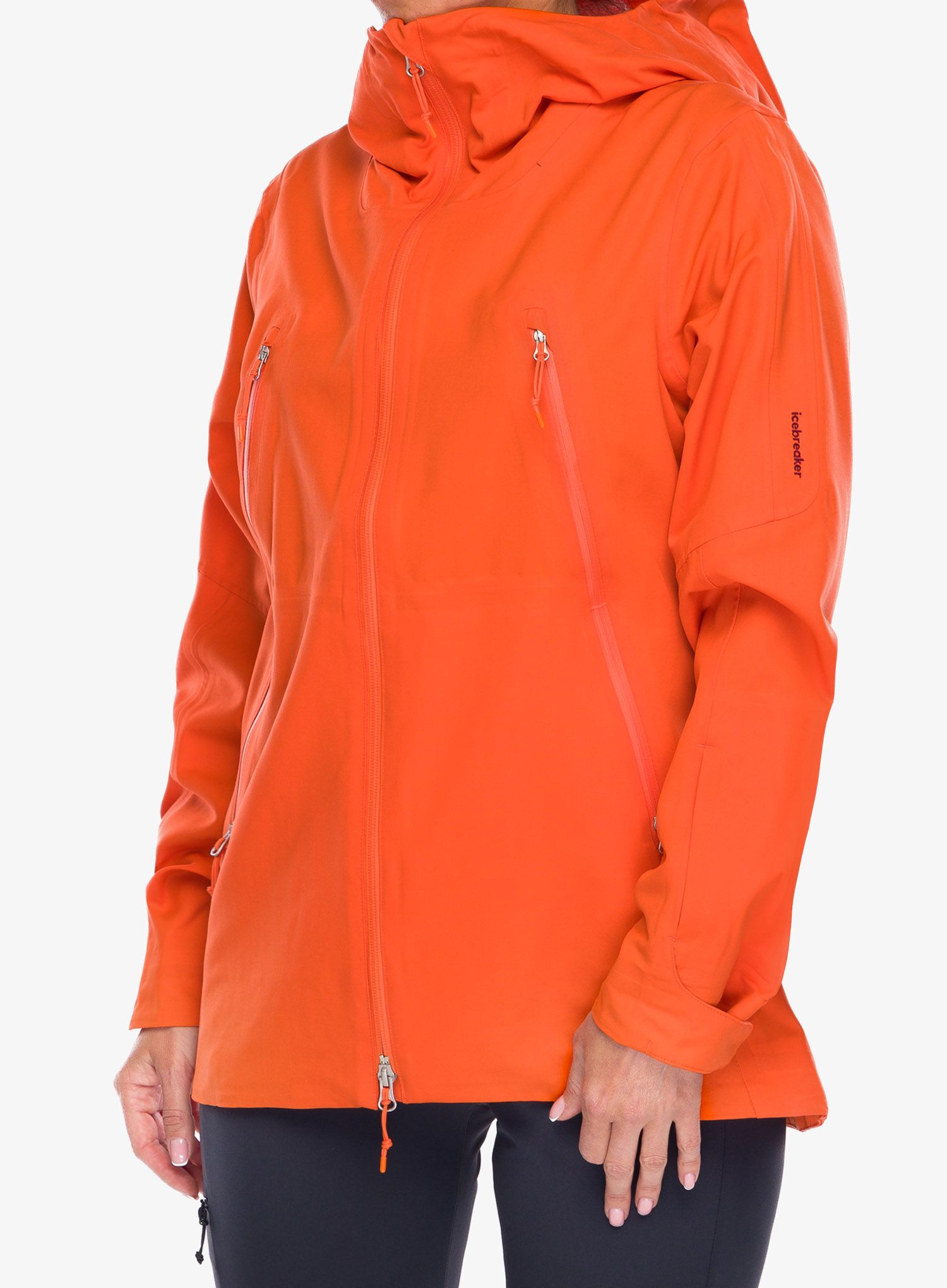 Ženska softshell jakna Icebreaker Shell+ Hooded Jacket - flash