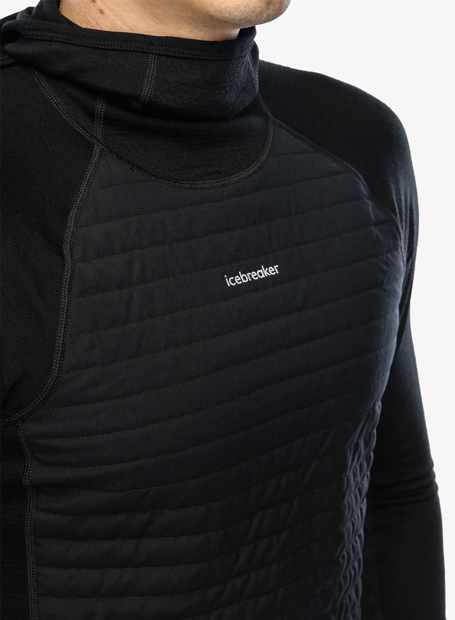 Termoaktivna dukserica Icebreaker ZoneKnit Insulated LS Hoodie - black