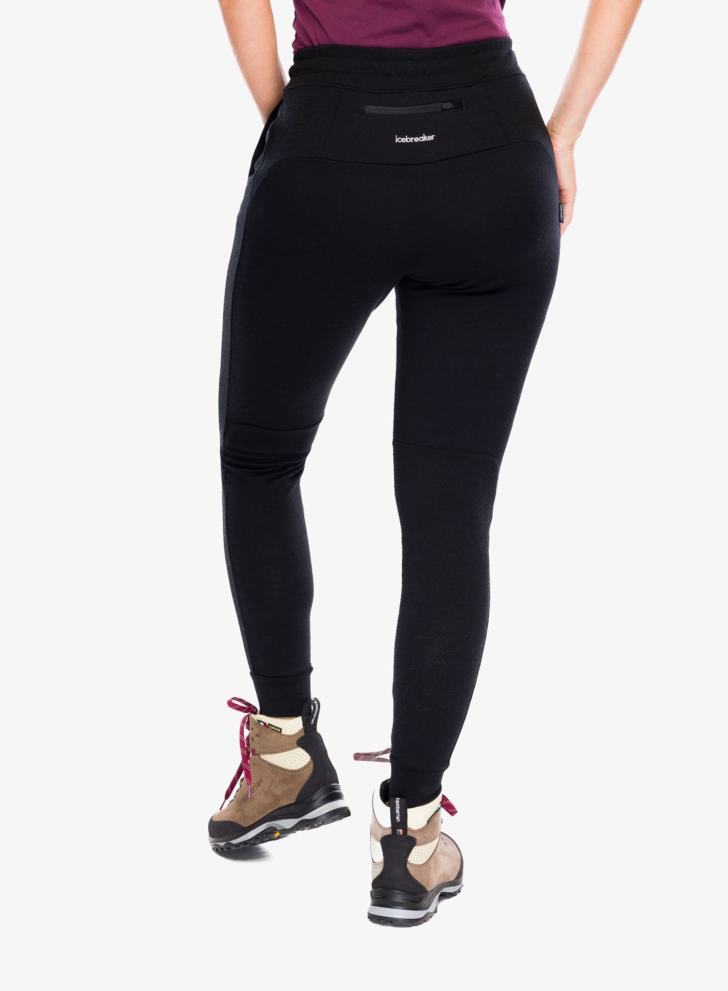 Ženske hlače Icebreaker ZoneKnit Jogger - black