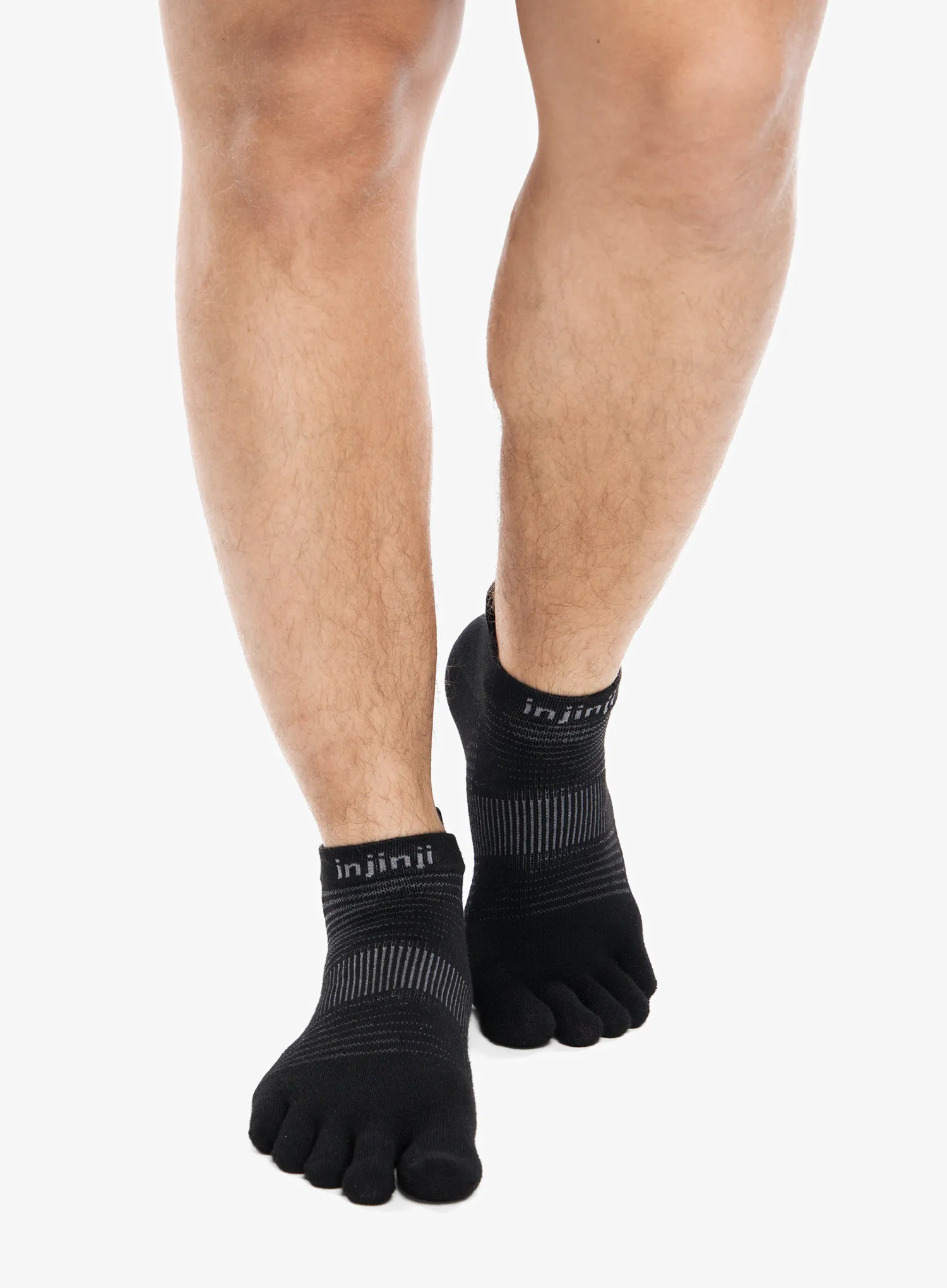 Čarape za trčanje Injinji Run Lightweight No-Show - black