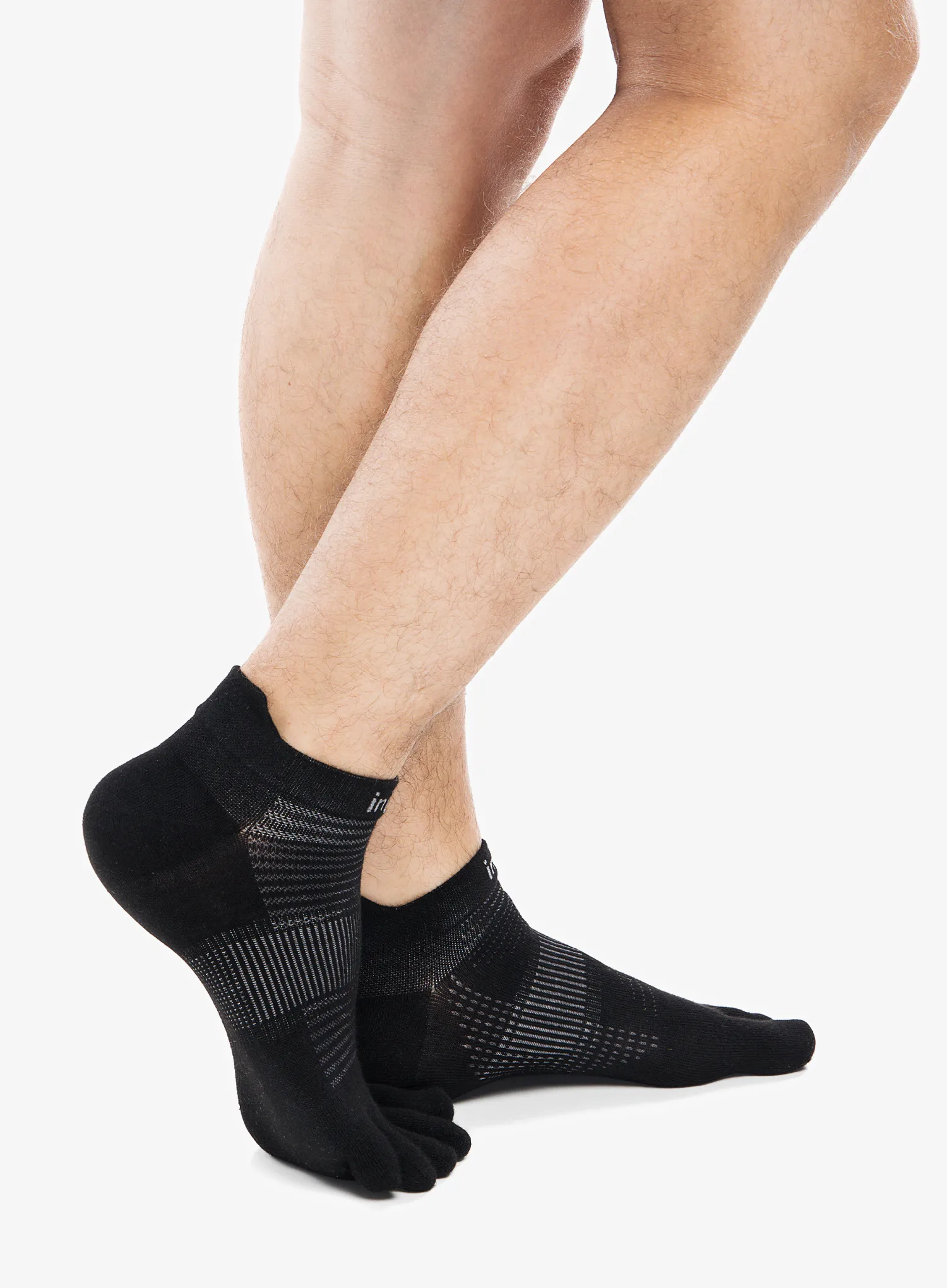 Čarape za trčanje Injinji Run Lightweight No-Show - black