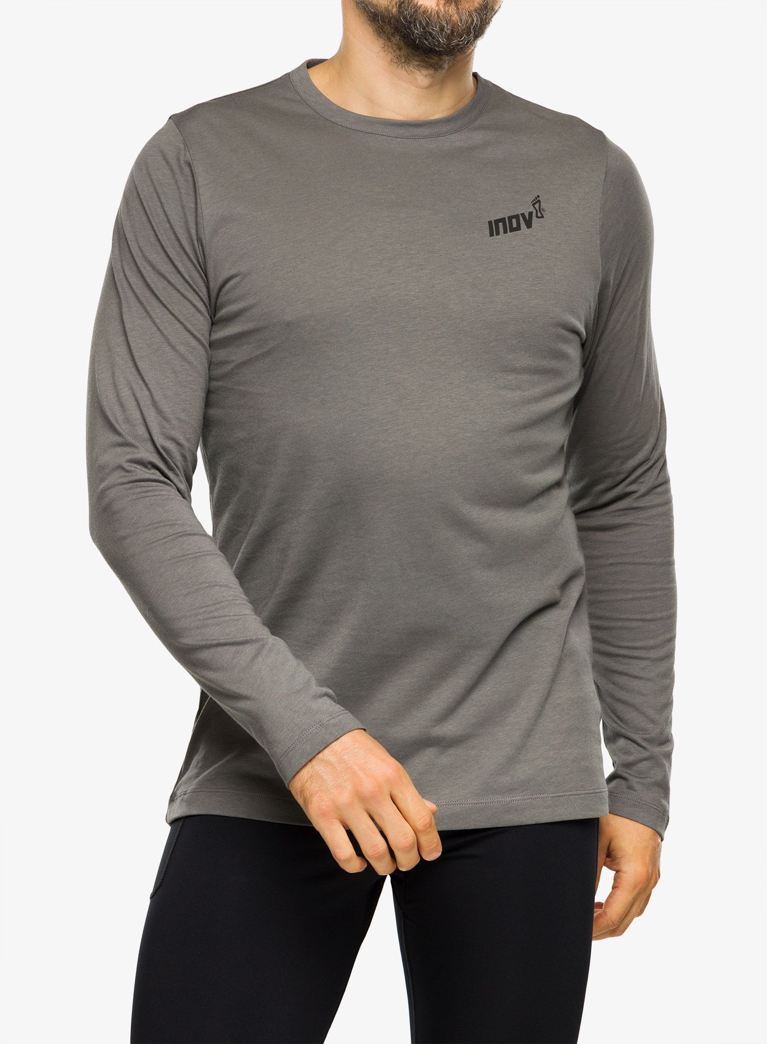 Majica dugih rukava Inov-8 Graphic Tee LS Brand - grey