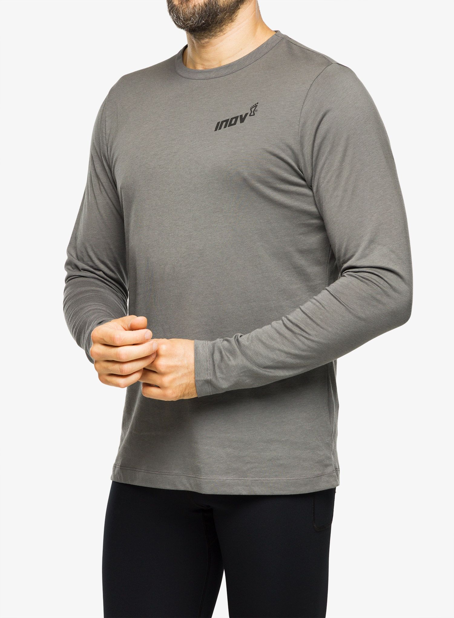 Majica dugih rukava Inov-8 Graphic Tee LS Brand - grey