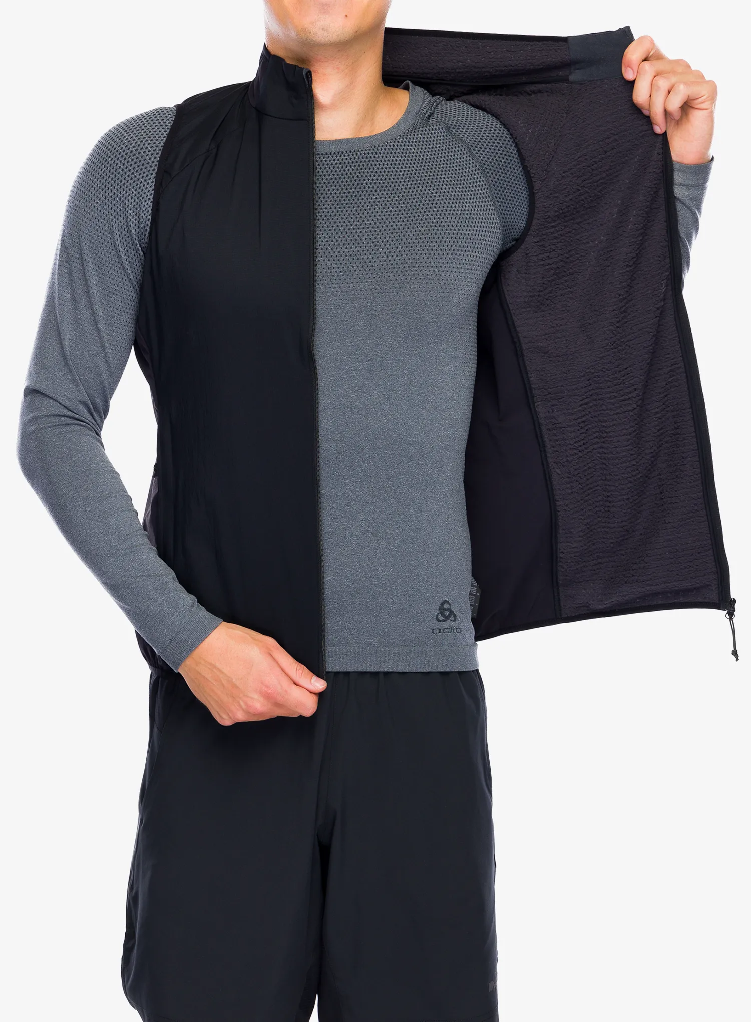 Prsluk Inov-8 Performance Hybrid Gilet - black