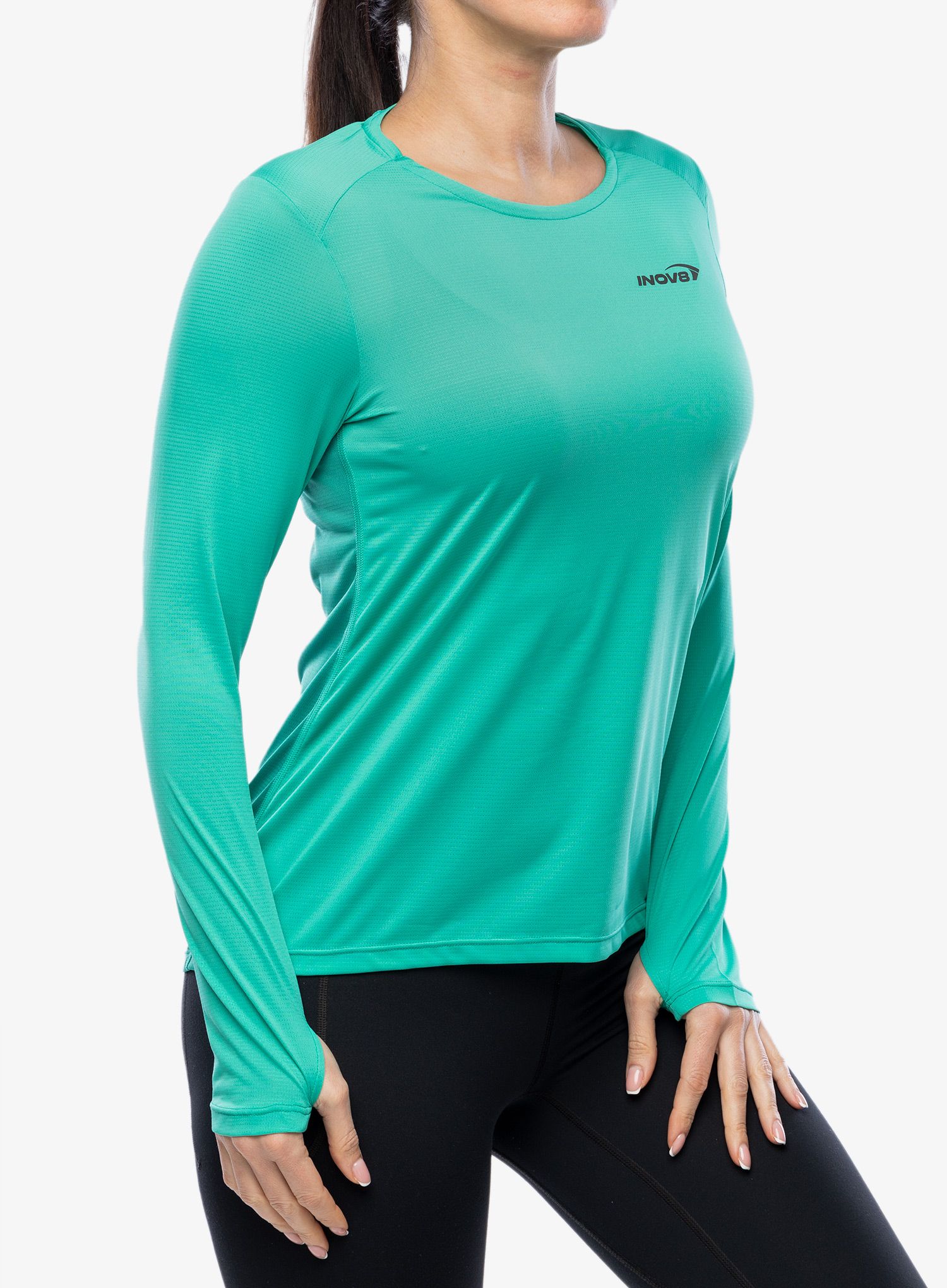 Ženska dukserica Inov-8 Performance Long Sleeve - aqua/dark aqua
