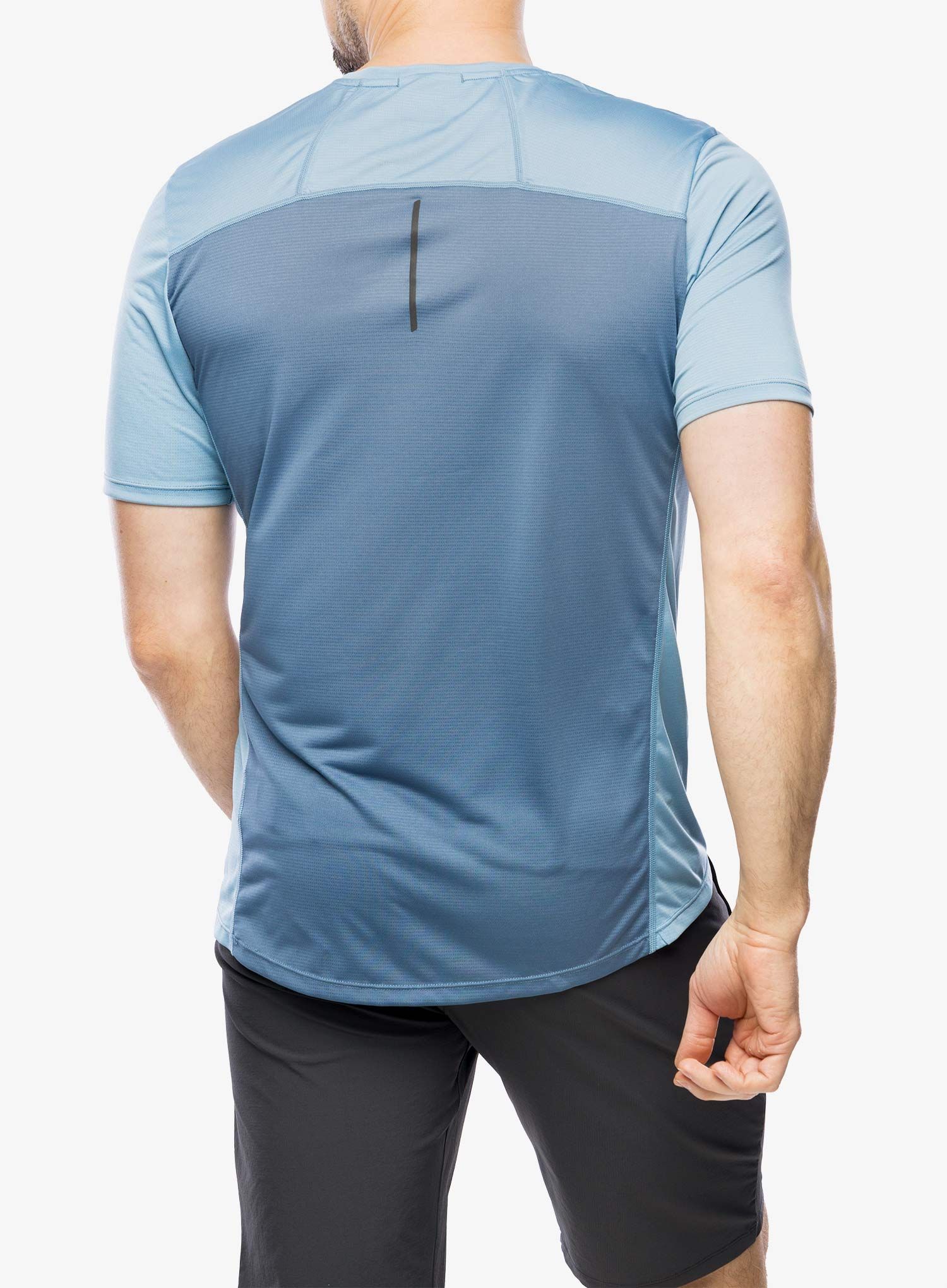 Majica za trčanje Inov-8 Performance Short Sleeve - blue grey/slate