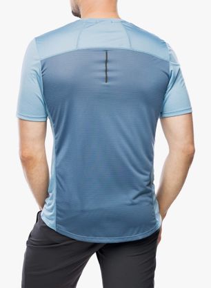 Majica za trčanje Inov-8 Performance Short Sleeve - blue grey/slate