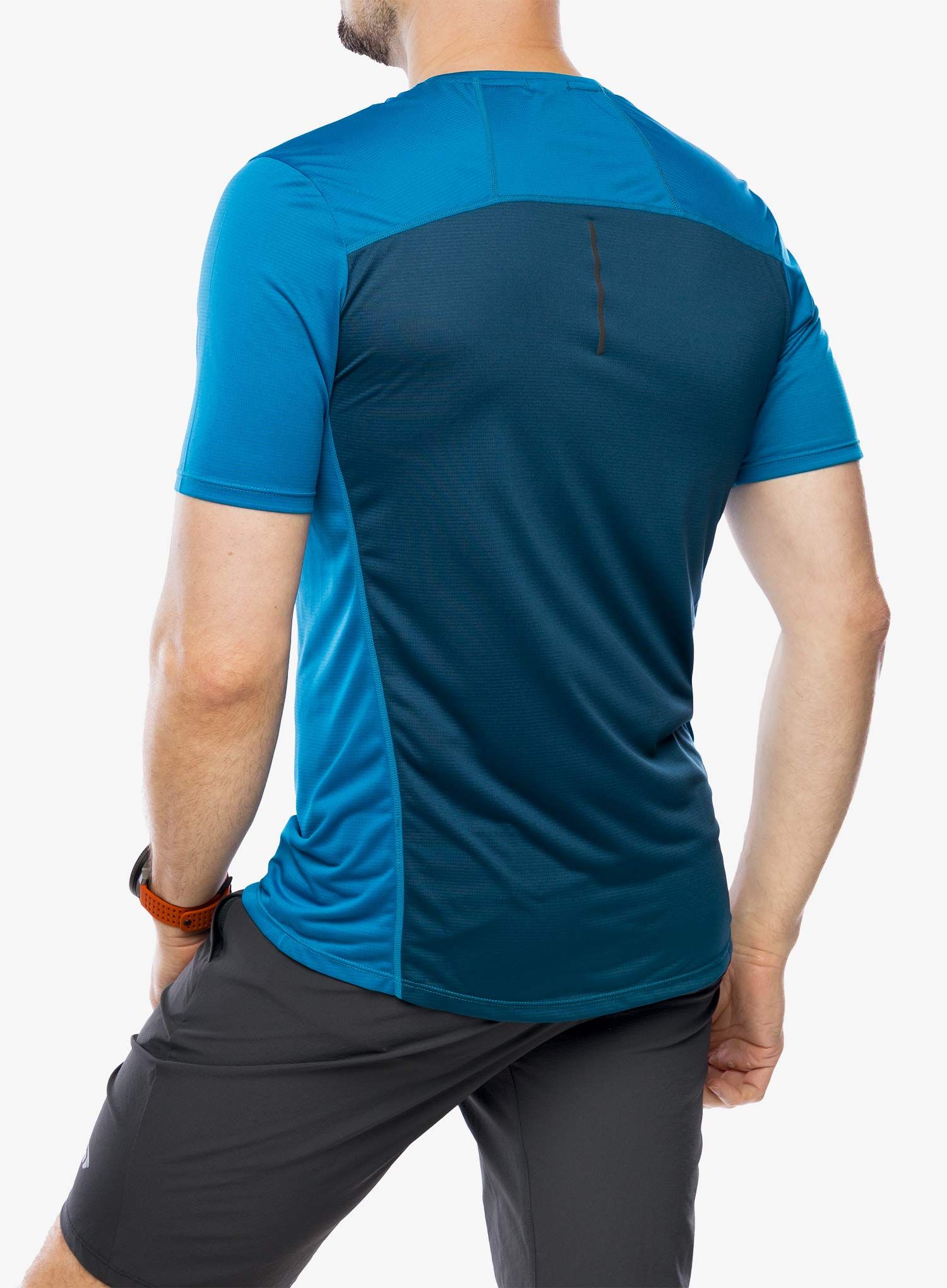 Majica za trening Inov-8 Performance Short Sleeve - blue/navy