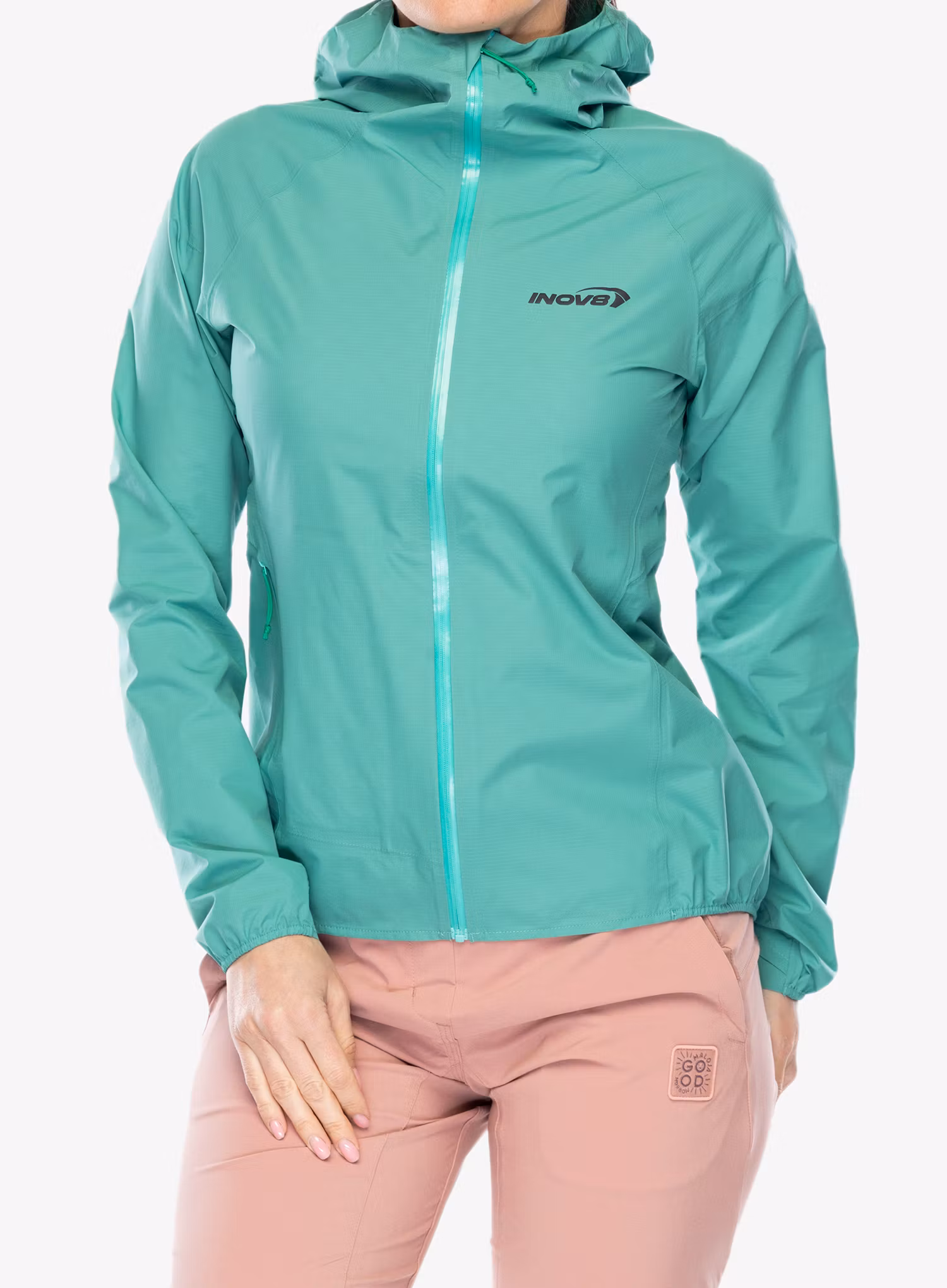 Ženska jakna za trčanje Inov-8 Stormshell FZ V2 - aqua