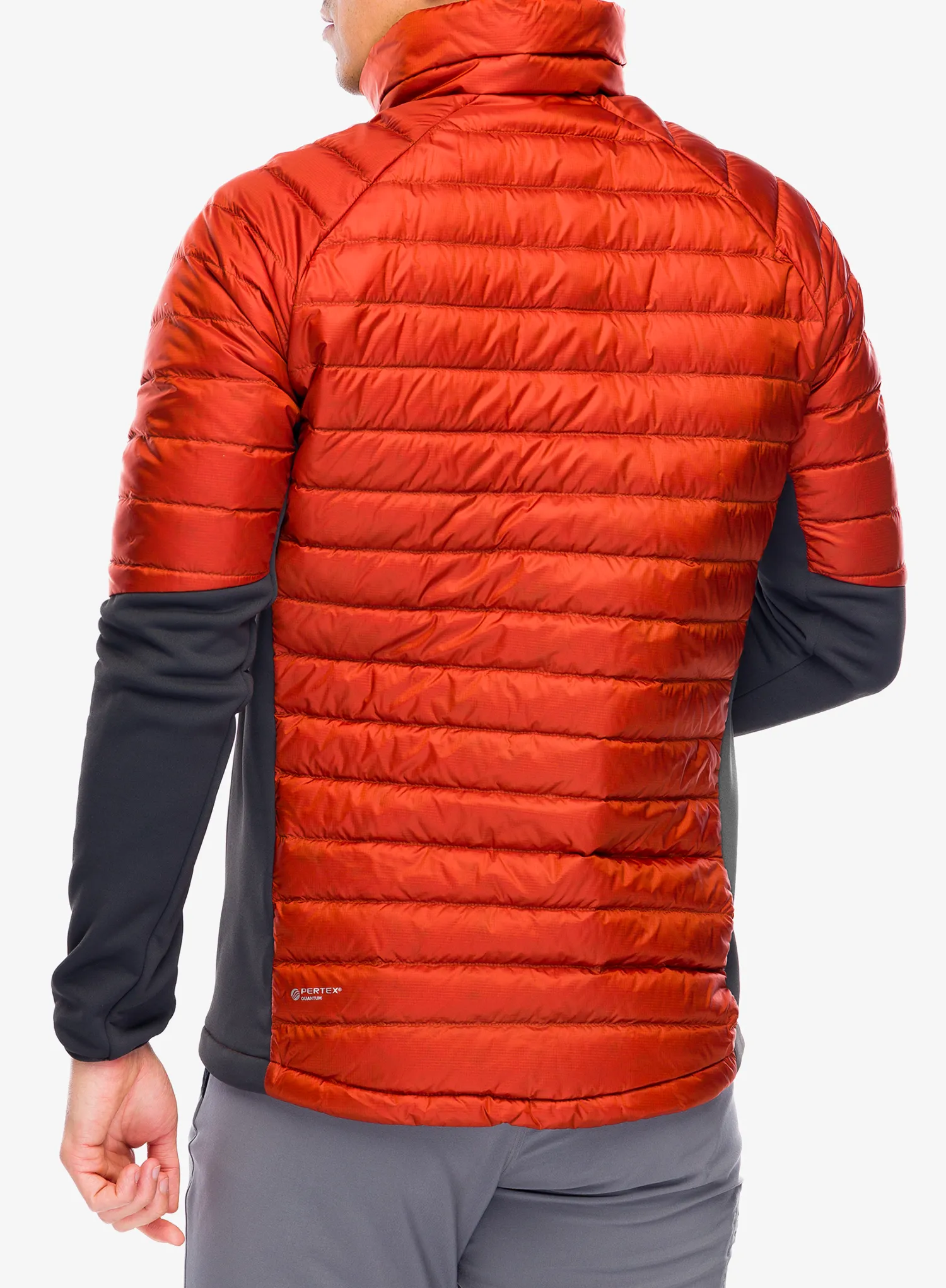Hibridna jakna Jack Wolfskin Nebelhorn Down Hybrid - carmine