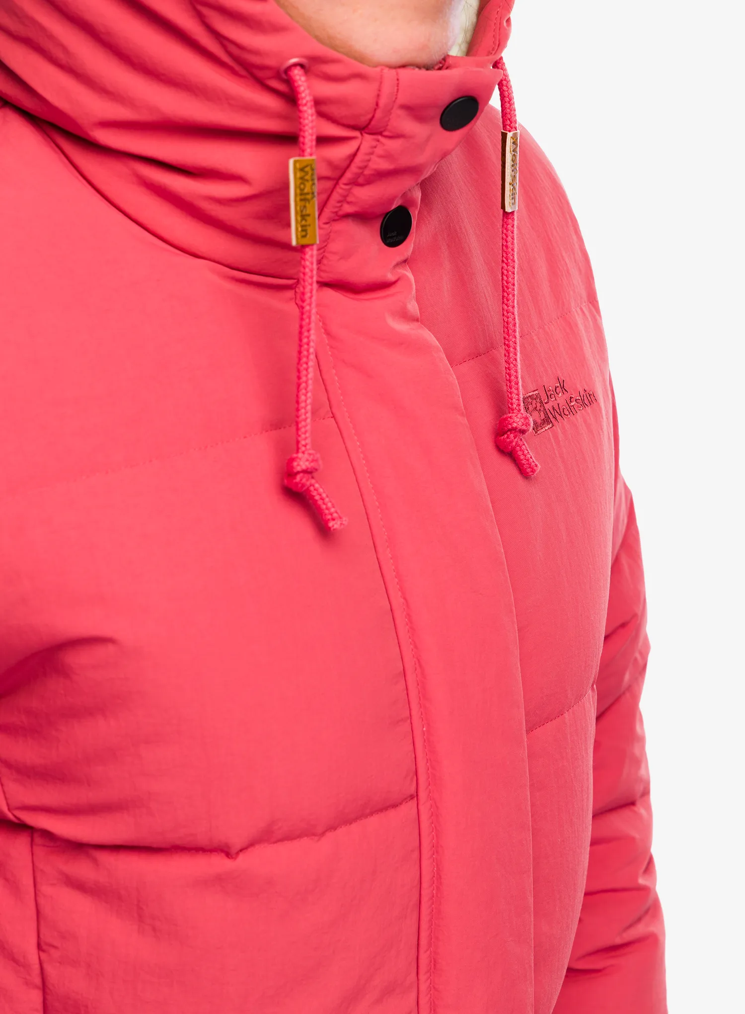 Ženski perjani kaput Jack Wolfskin Nordlicht Coat - red coral