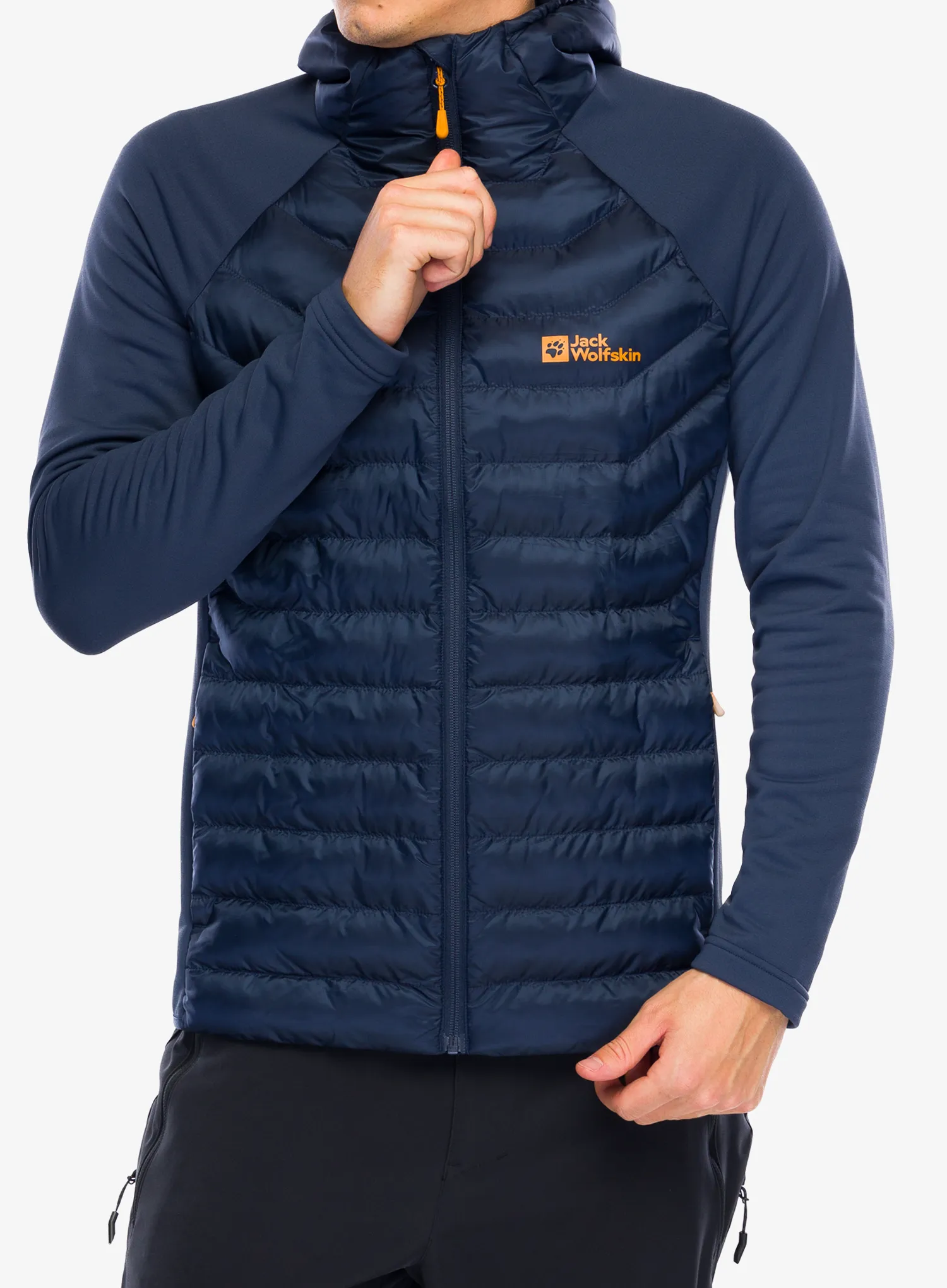 Hibridna jakna Jack Wolfskin Routeburn Pro Hybrid - midnight sky