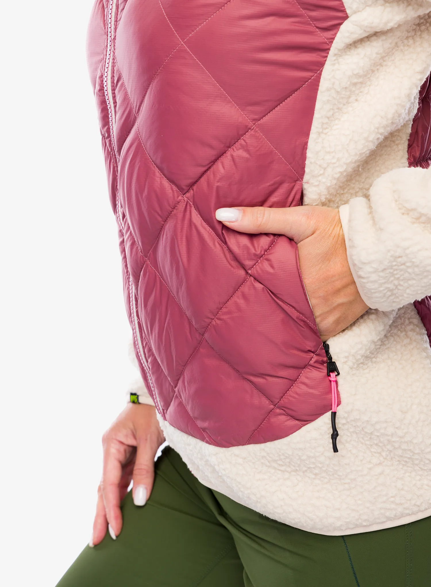 Ženska hibridna jakna Karpos Marmarole Retro Jacket - deco rose/oat