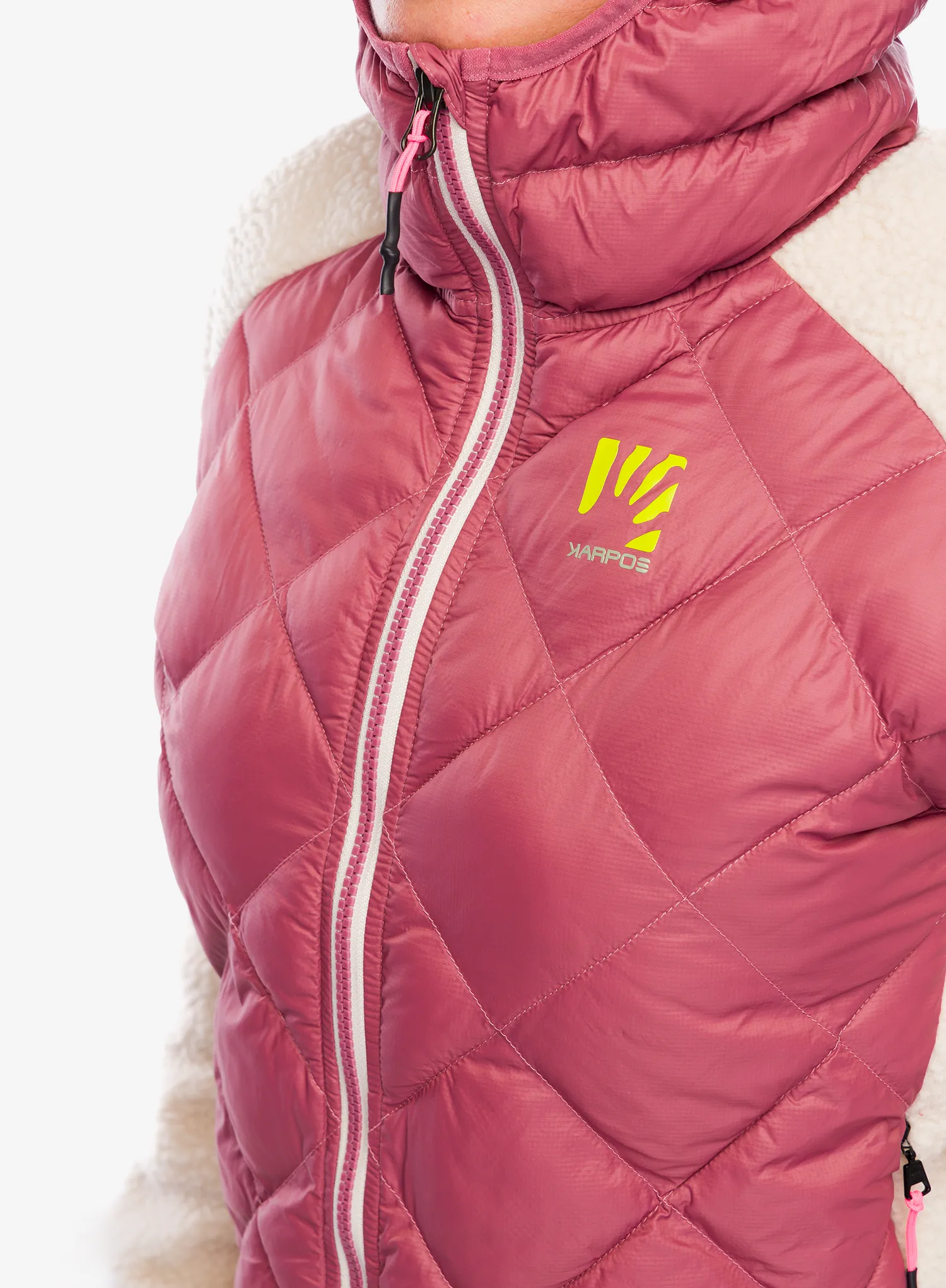 Ženska hibridna jakna Karpos Marmarole Retro Jacket - deco rose/oat