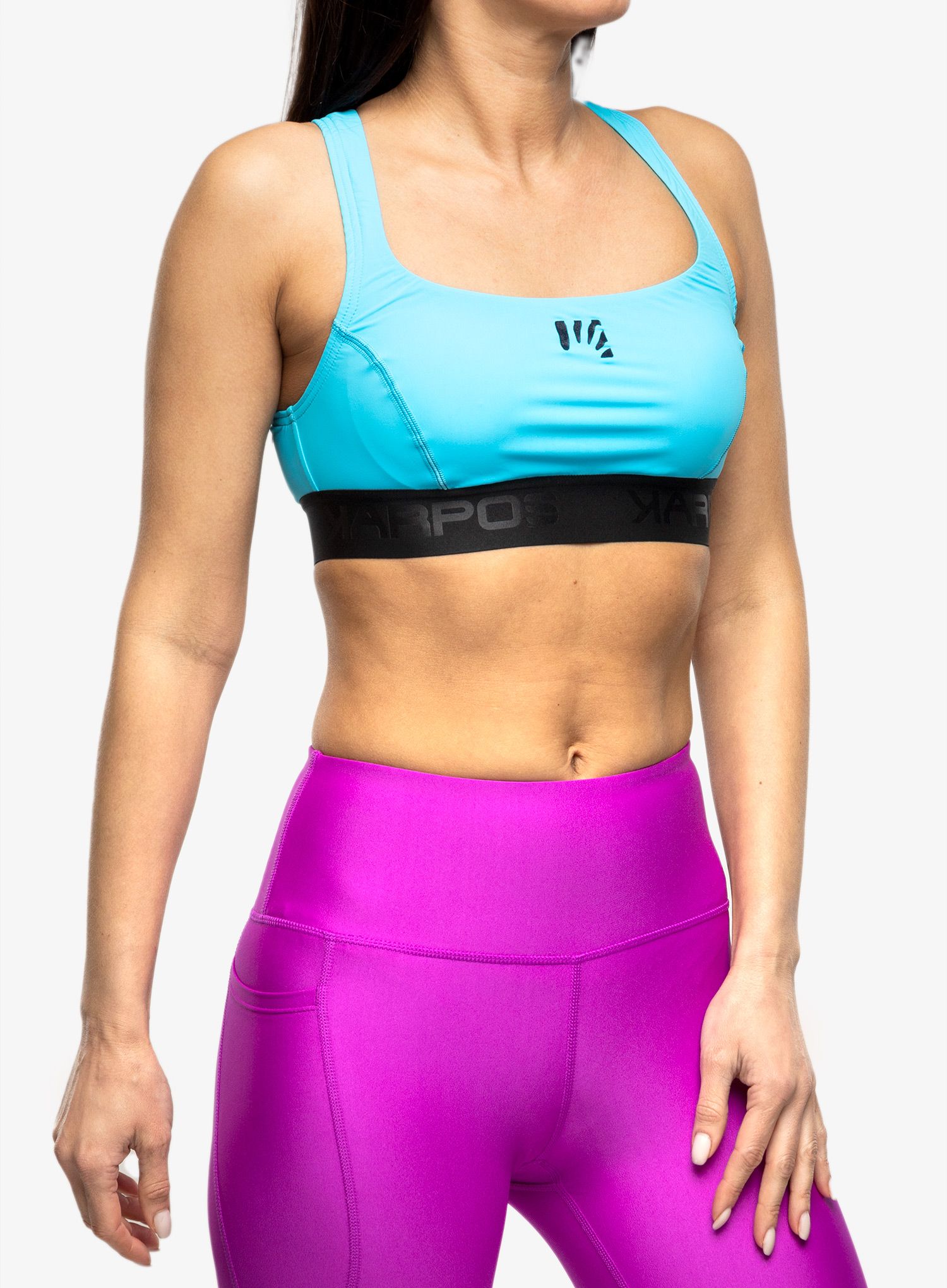 Sportski grudnjak Karpos Quick Evo Bra - blue atoll/sky captain