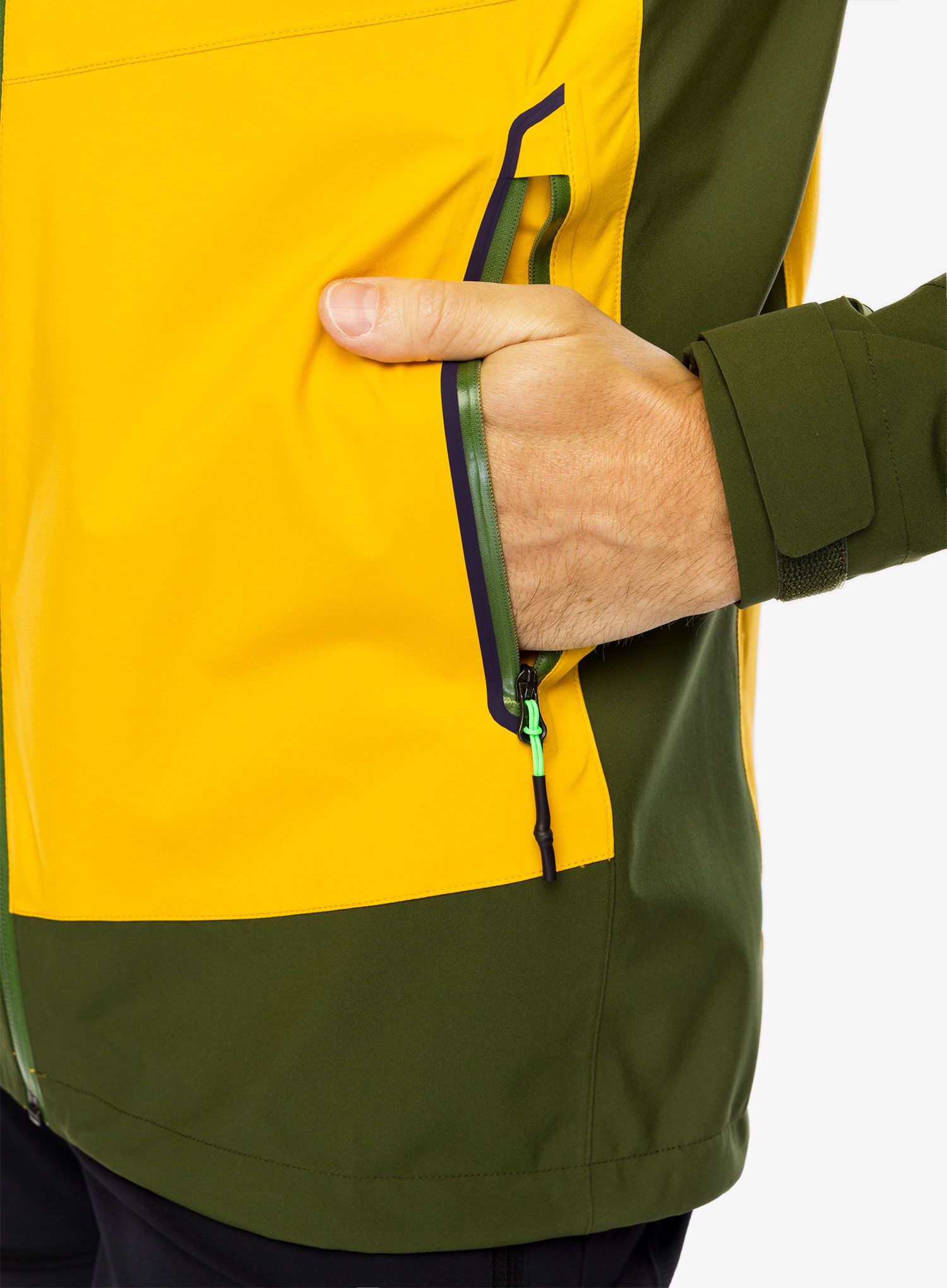 Kišna jakna Karpos Temporale Jacket - radiant/rifle green