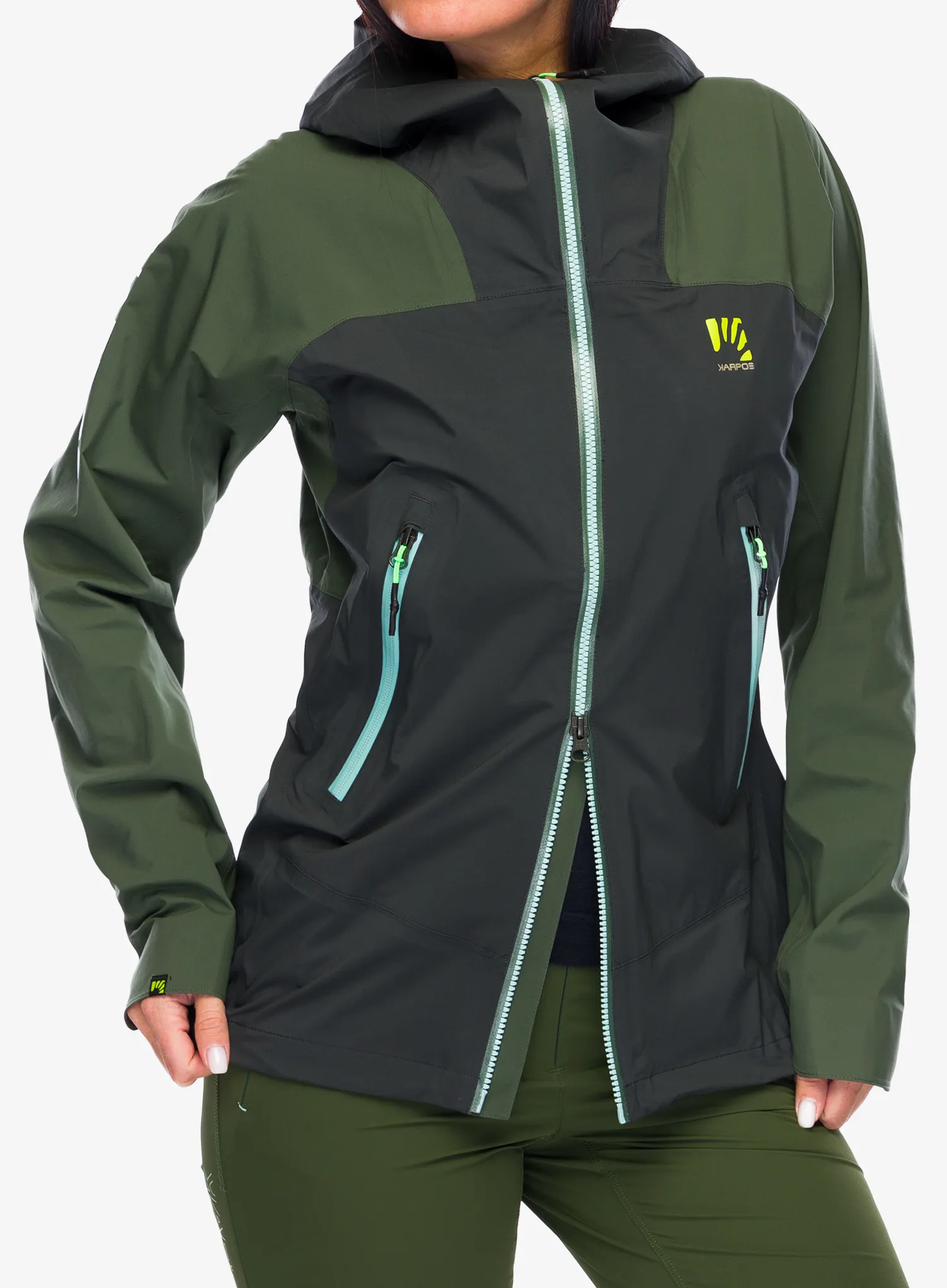 Ženska jakna Karpos Valsesia Shell Jacket - black sand/thyme
