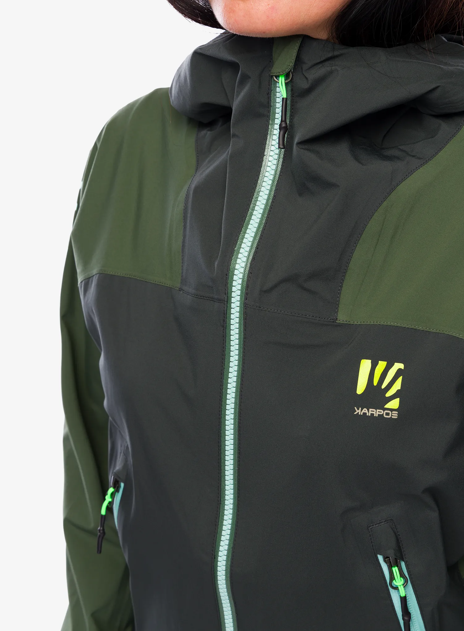 Ženska jakna Karpos Valsesia Shell Jacket - black sand/thyme