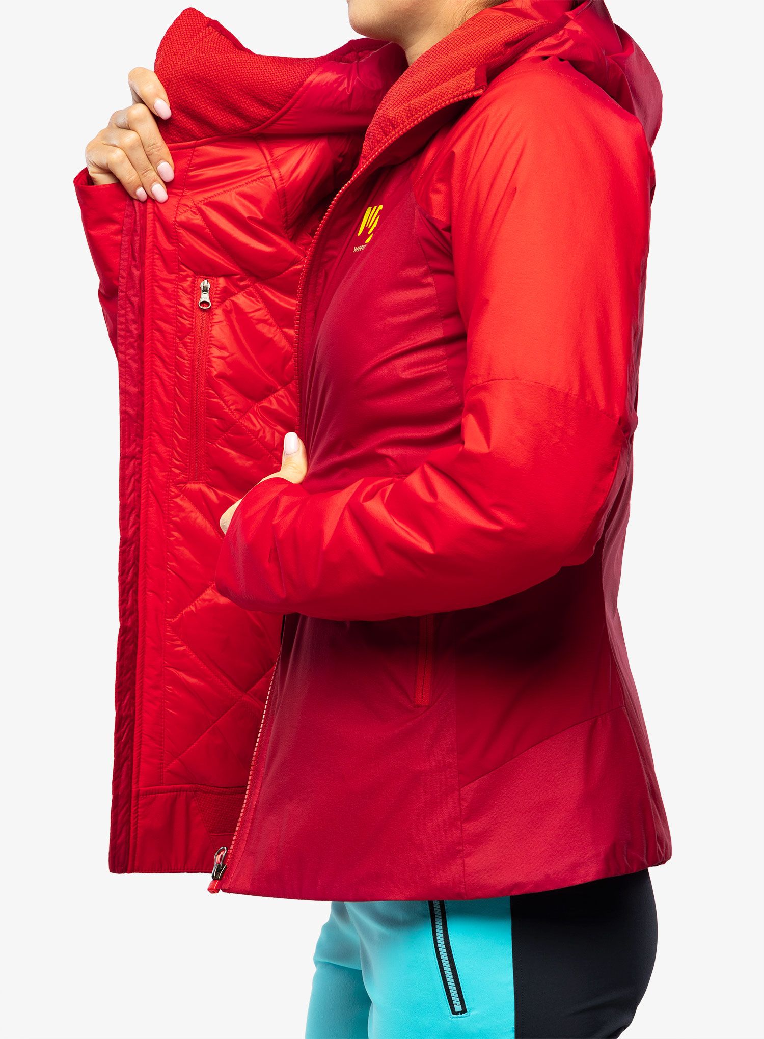 Jakna s postavom Karpos Vinson Jacket - jester red/poinsettia