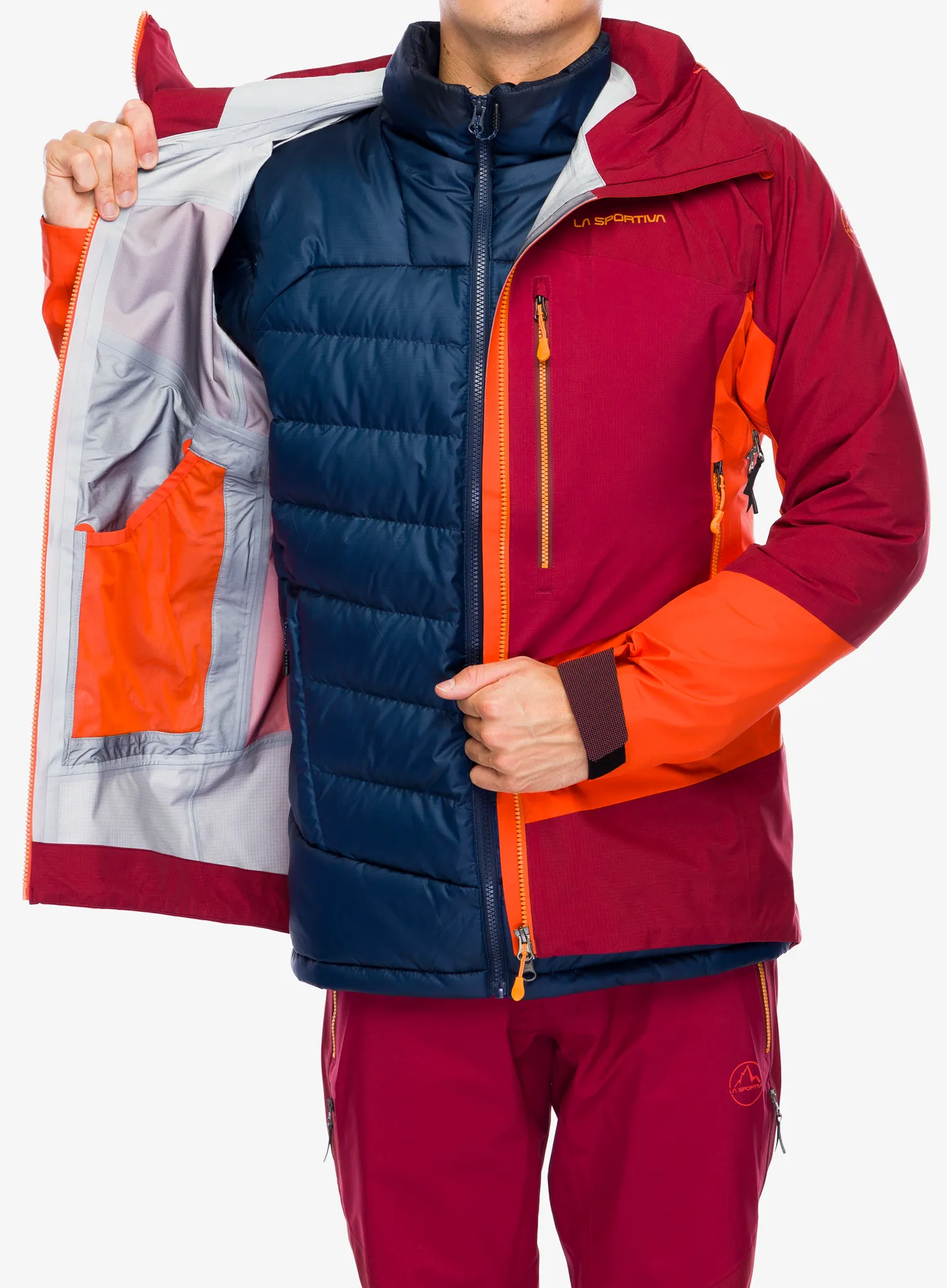 GORE TEX jakna La Sportiva Alpine Guide GTX Jkt - cherry tomato/sangria
