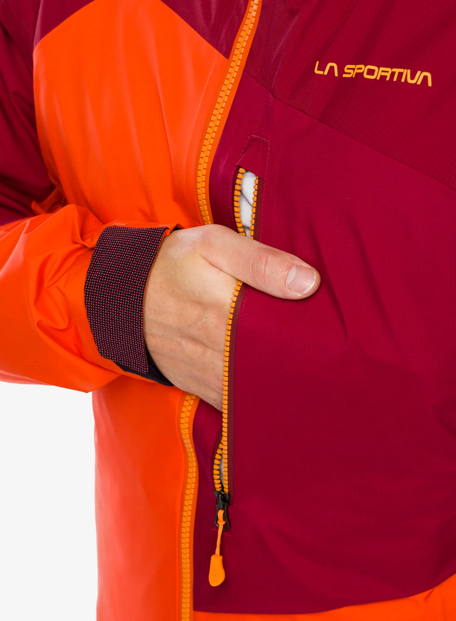 GORE TEX jakna La Sportiva Alpine Guide GTX Jkt - cherry tomato/sangria