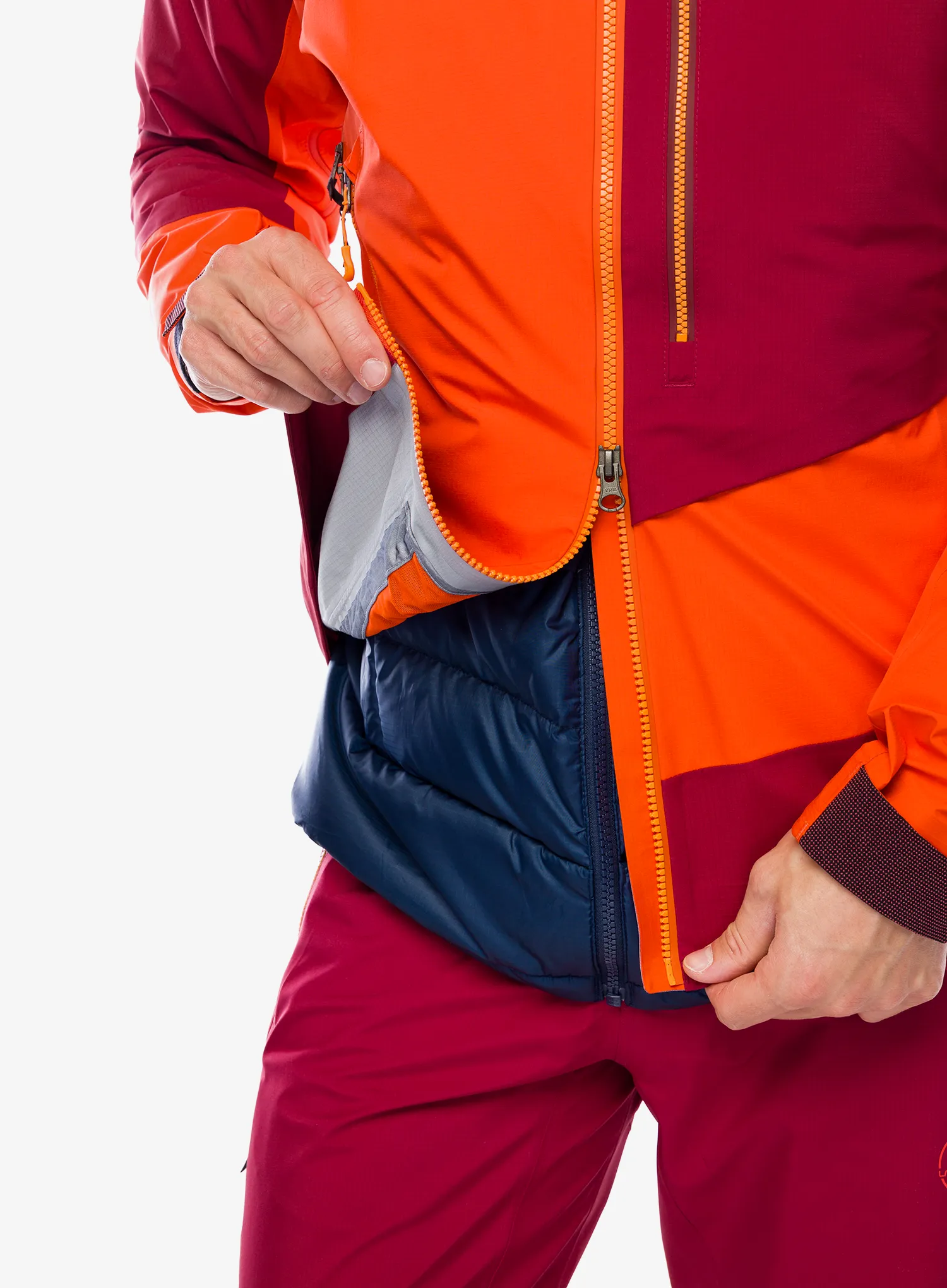 GORE TEX jakna La Sportiva Alpine Guide GTX Jkt - cherry tomato/sangria