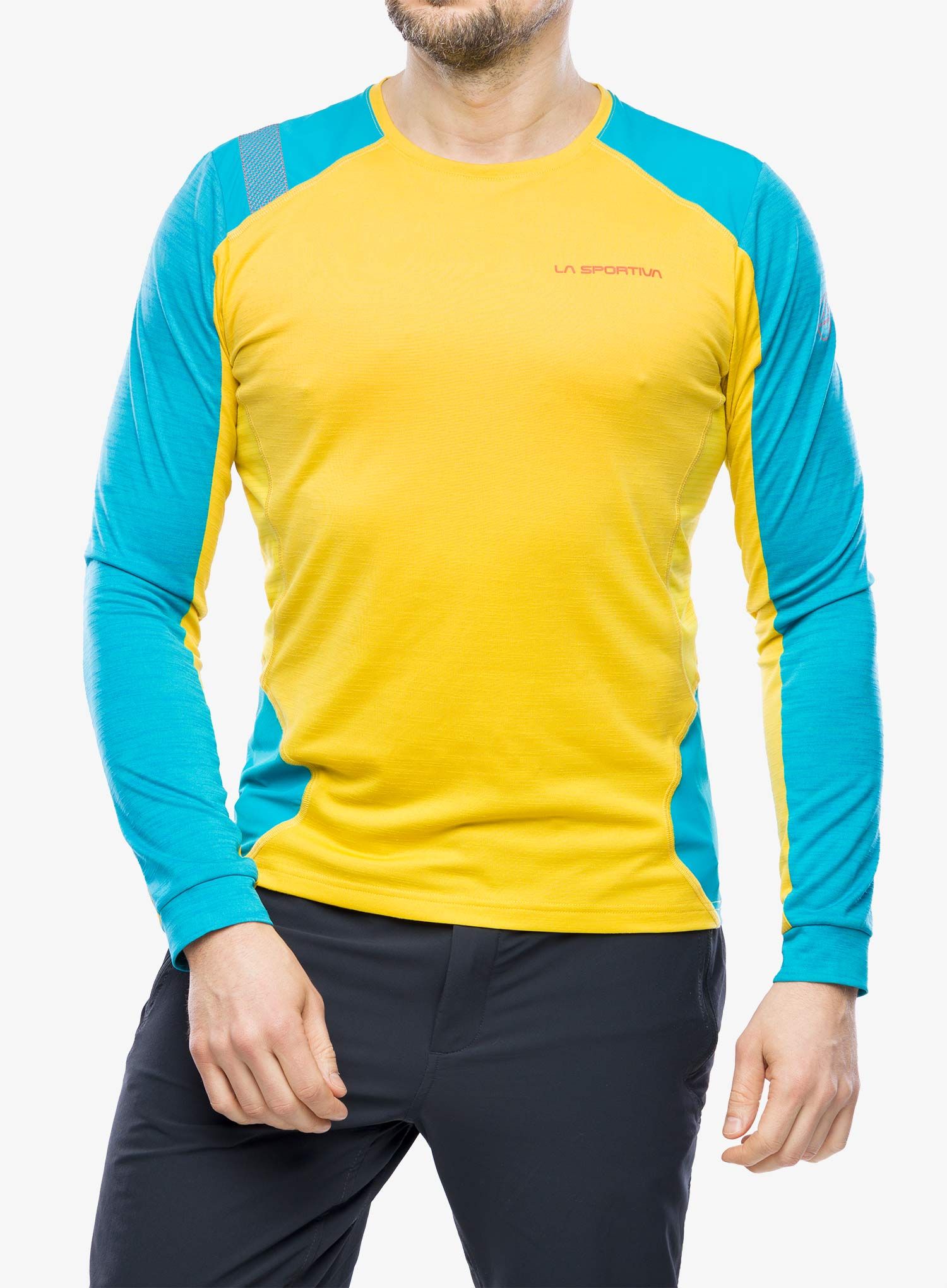 Termoaktivna dukserica La Sportiva Beyond Long Sleeve - bamboo/tropic blue