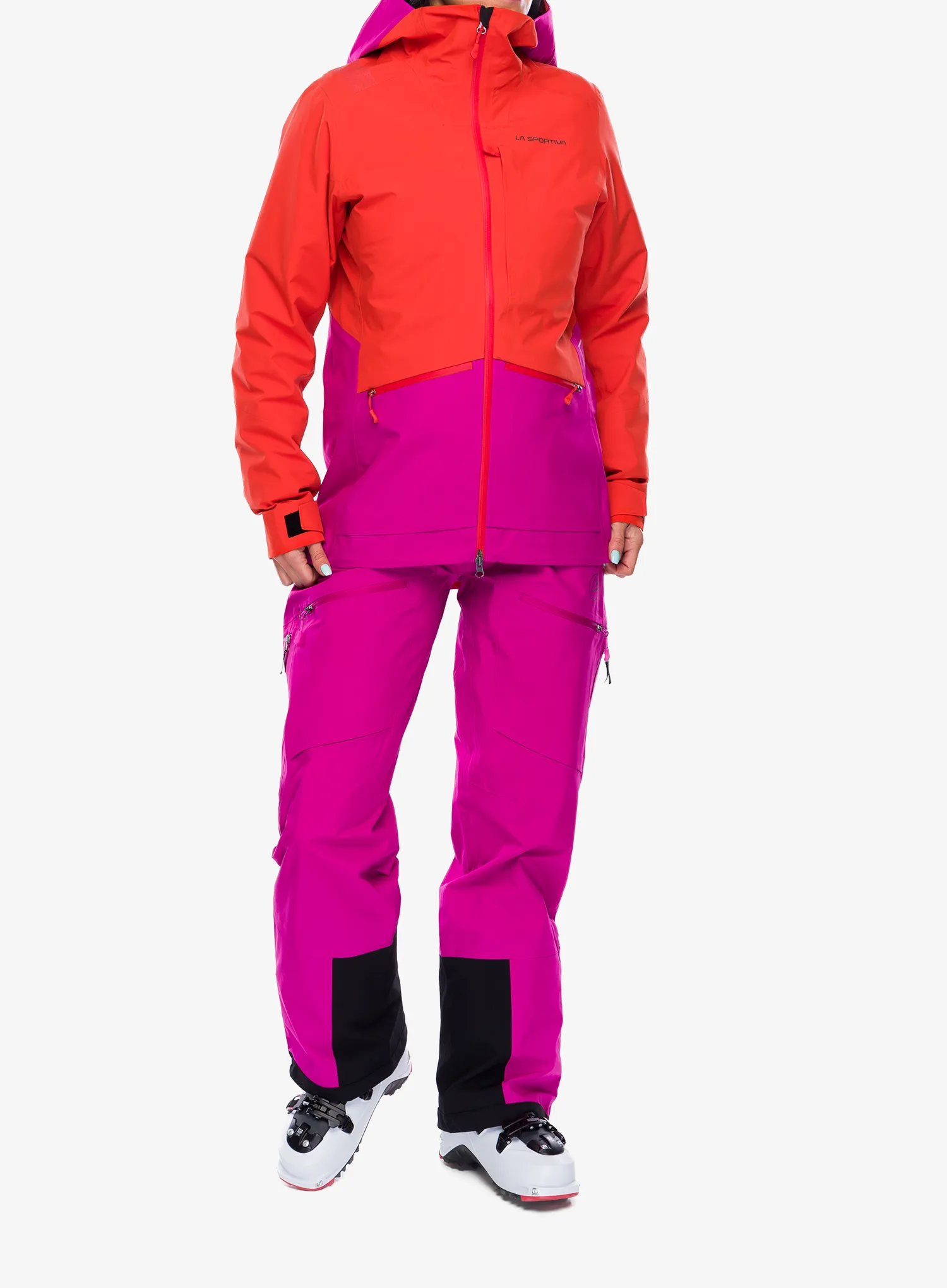 Ženska jakna s membranom La Sportiva Chaser Evo Shell Jkt - cherry tomato/springtime