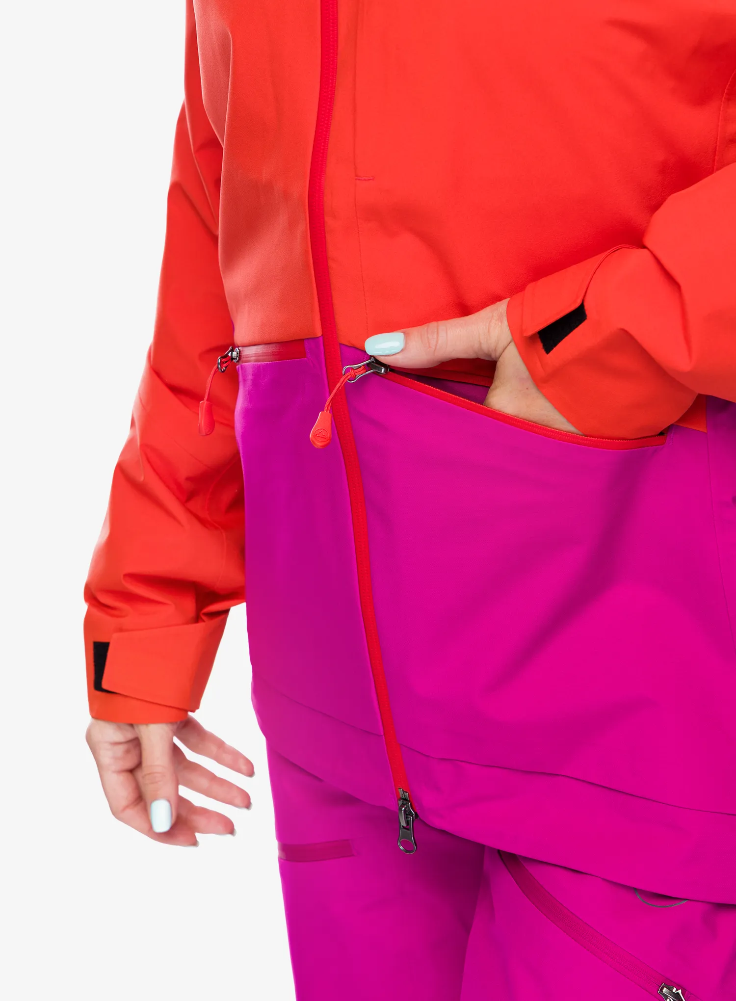 Ženska jakna s membranom La Sportiva Chaser Evo Shell Jkt - cherry tomato/springtime