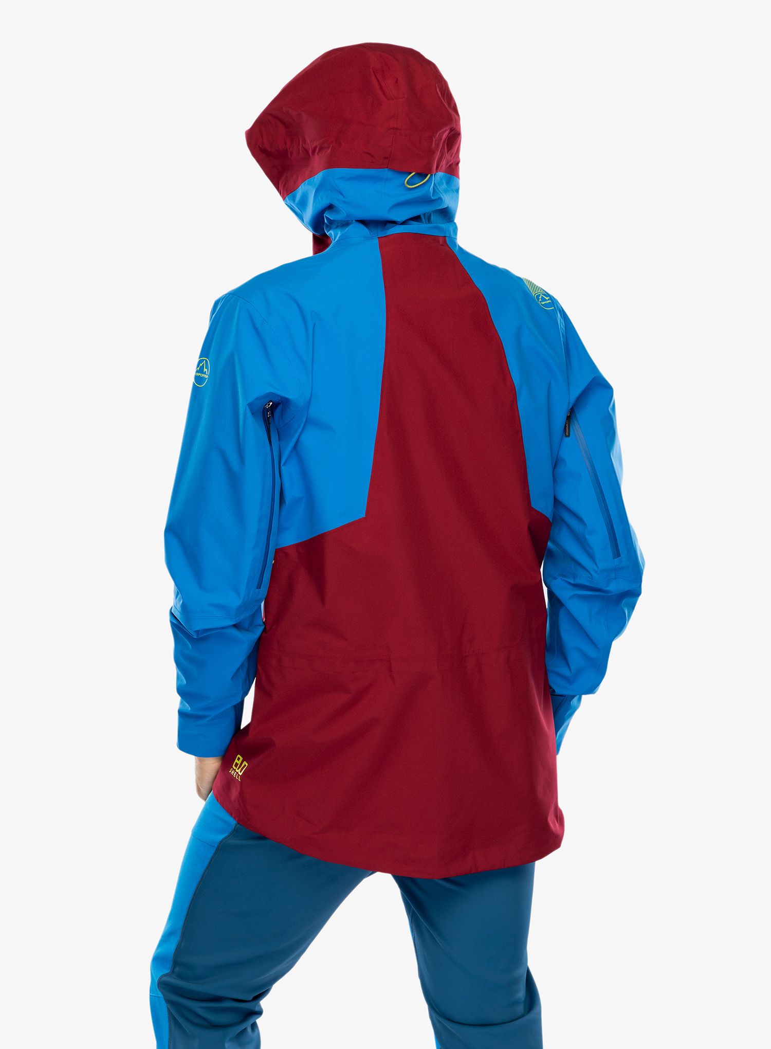 Kišna jakna La Sportiva Chaser Evo Shell Jkt - electric blue/sangria
