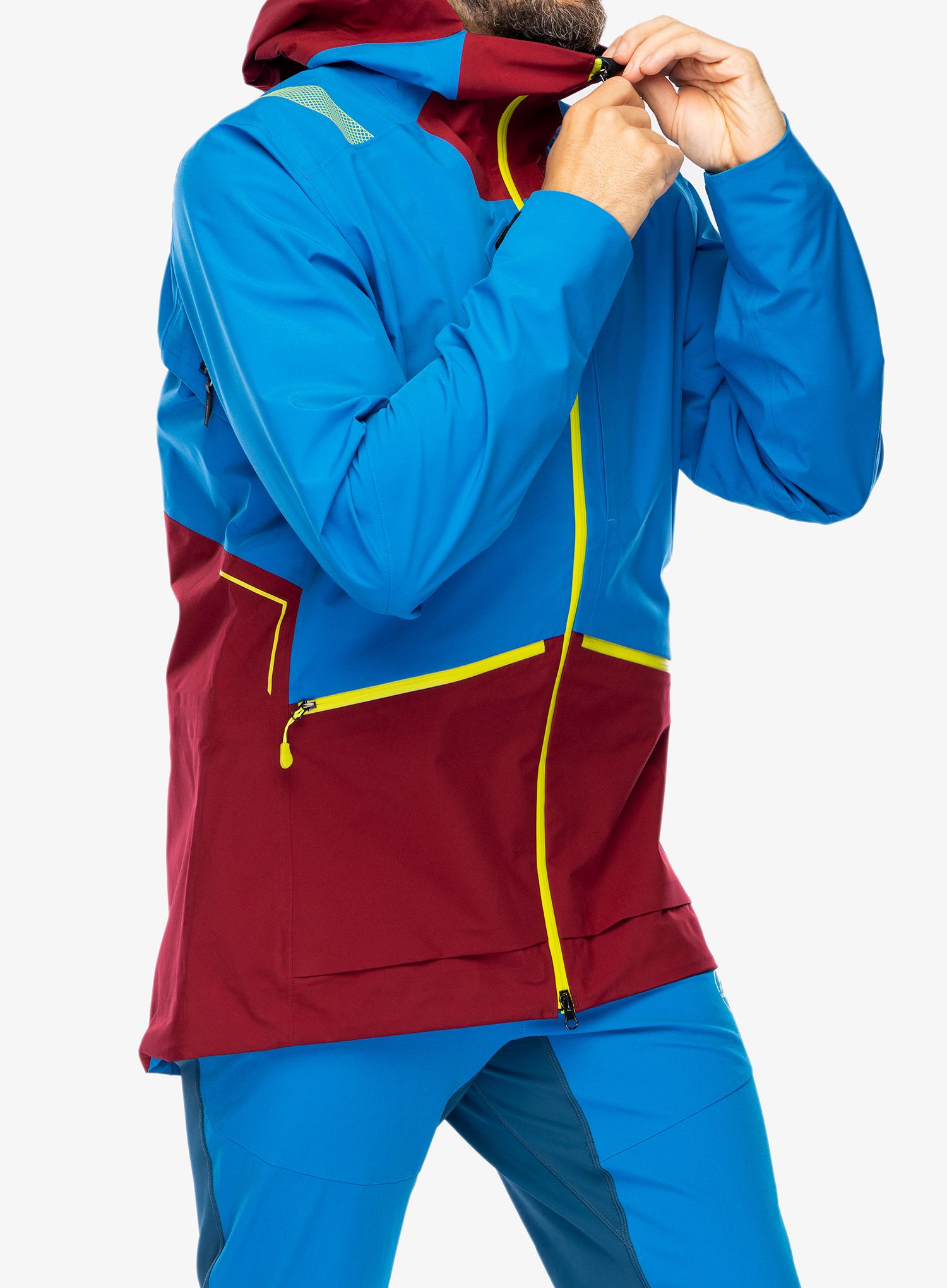 Kišna jakna La Sportiva Chaser Evo Shell Jkt - electric blue/sangria