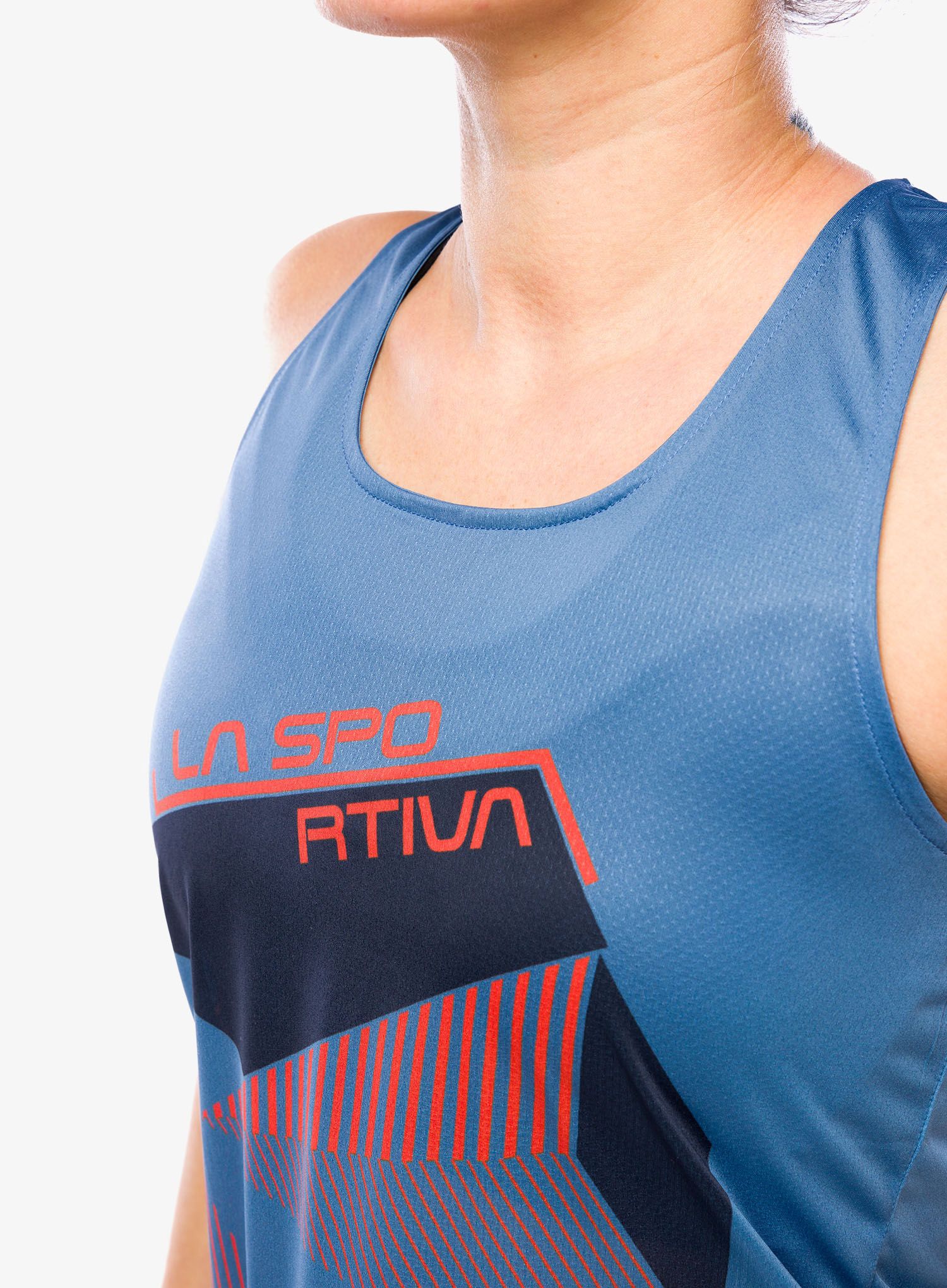 Ženski penjački top La Sportiva Comp Tank - moonlight/deep sea