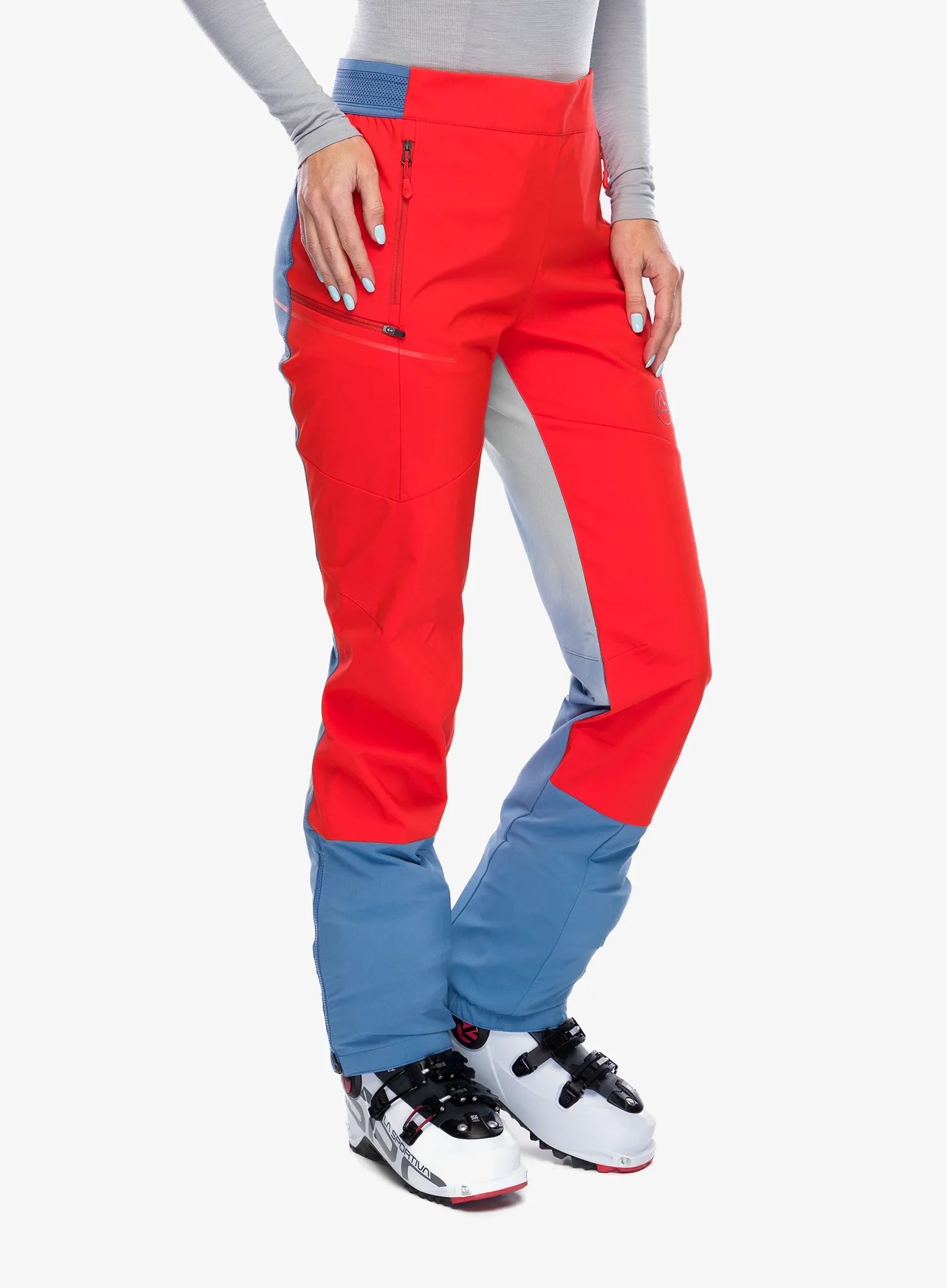 Ženske softshell hlače La Sportiva Ikarus Pant - cherry tomato/moonlight