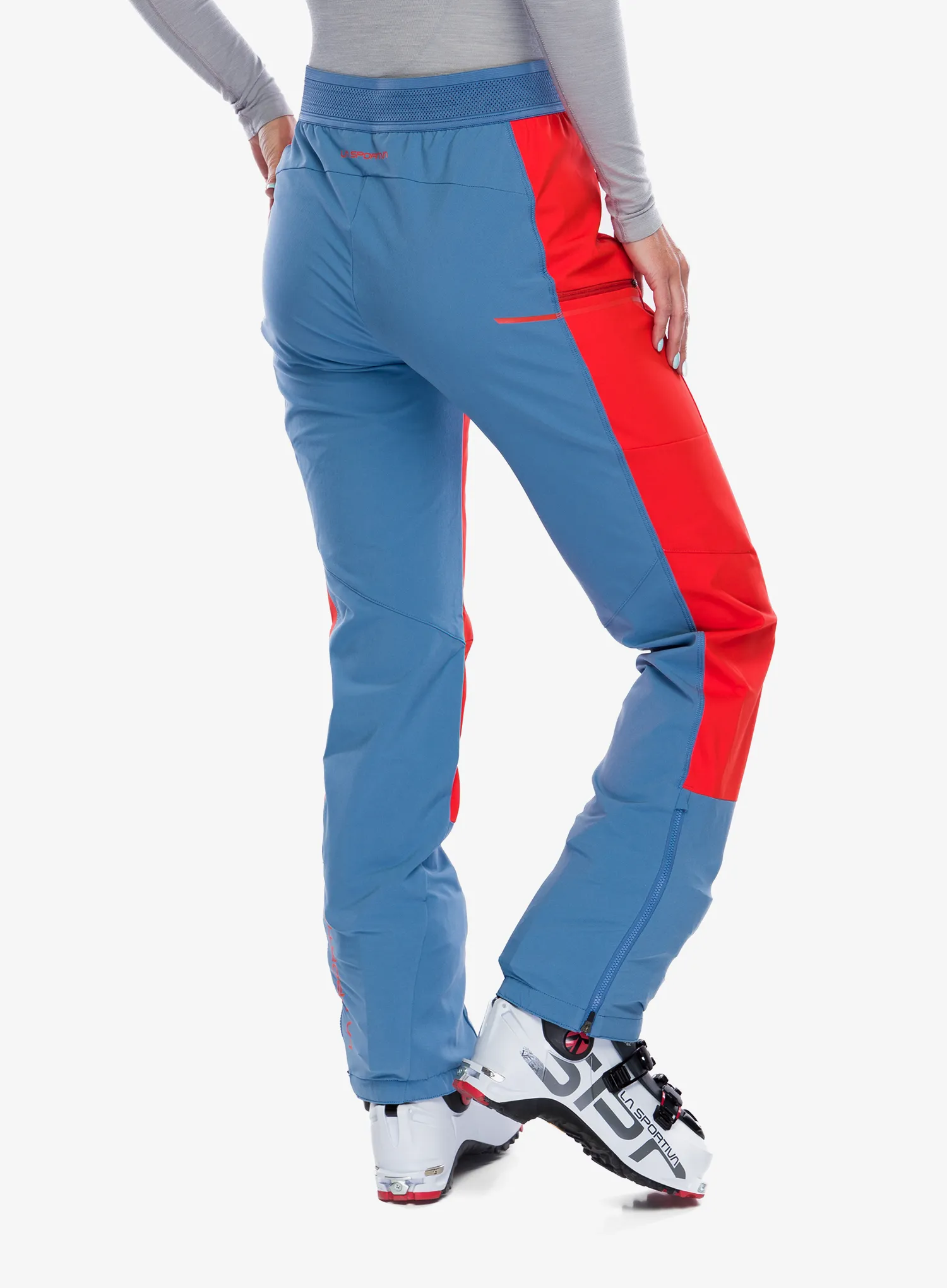 Ženske softshell hlače La Sportiva Ikarus Pant - cherry tomato/moonlight