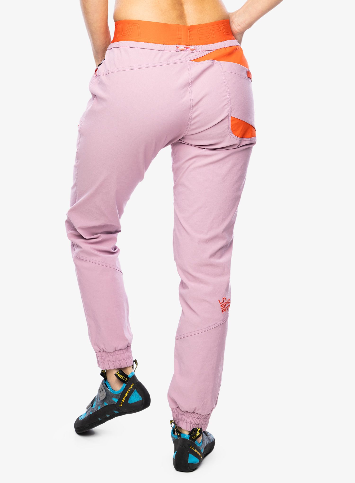 Ženske penjačke hlače La Sportiva Mantra Pant - rose/cherry tomato