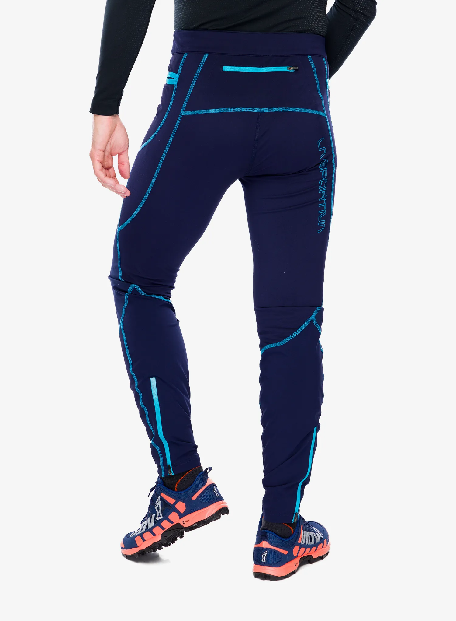Tajice za trčanje La Sportiva Primal Pant - deep sea/tropic blue