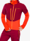 Majica s kapuljačom La Sportiva Session Tech Hoody - cherry tomato/sangria