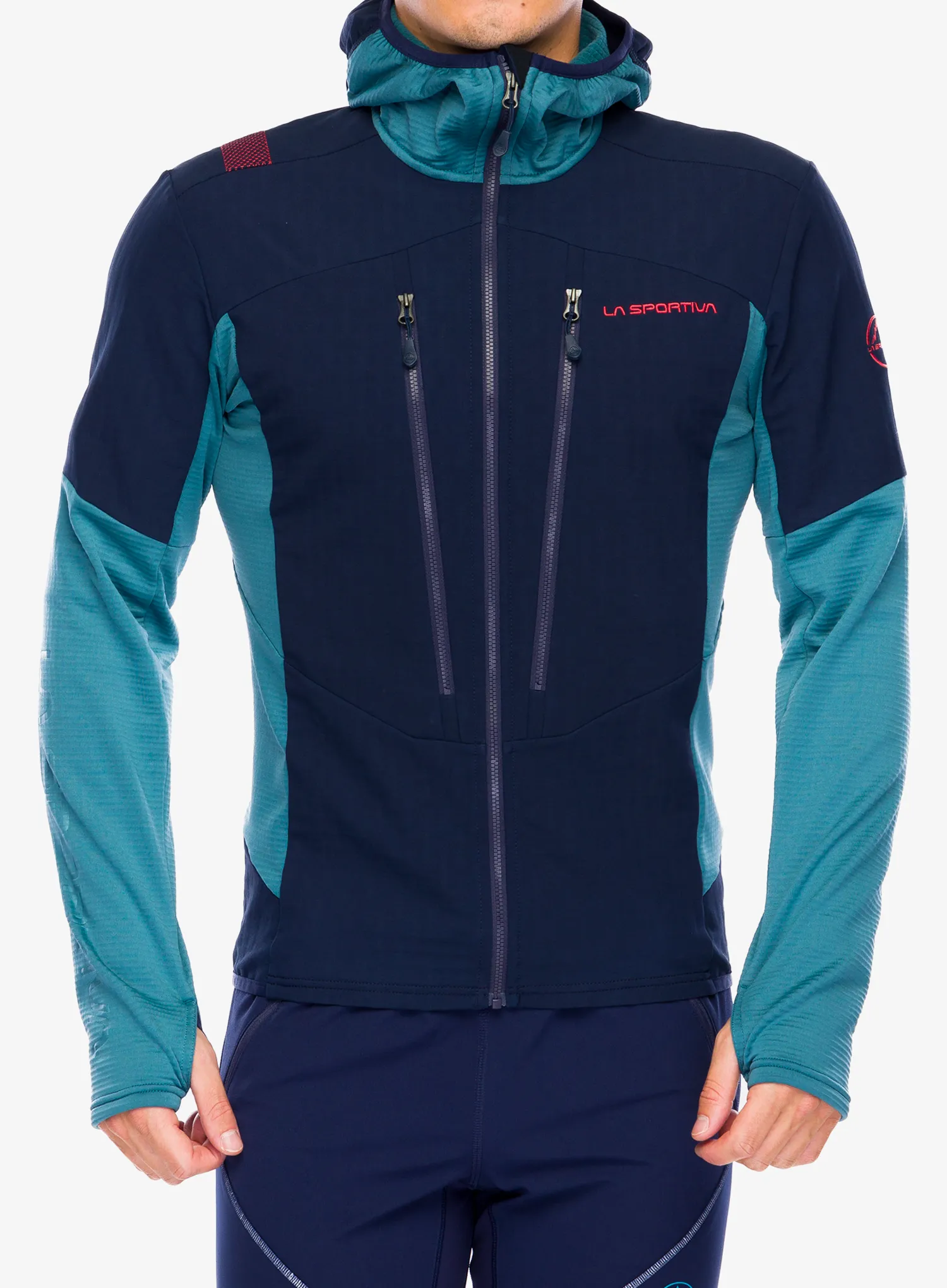Majica s kapuljačom La Sportiva Session Tech Hoody - deep sea/hurricane