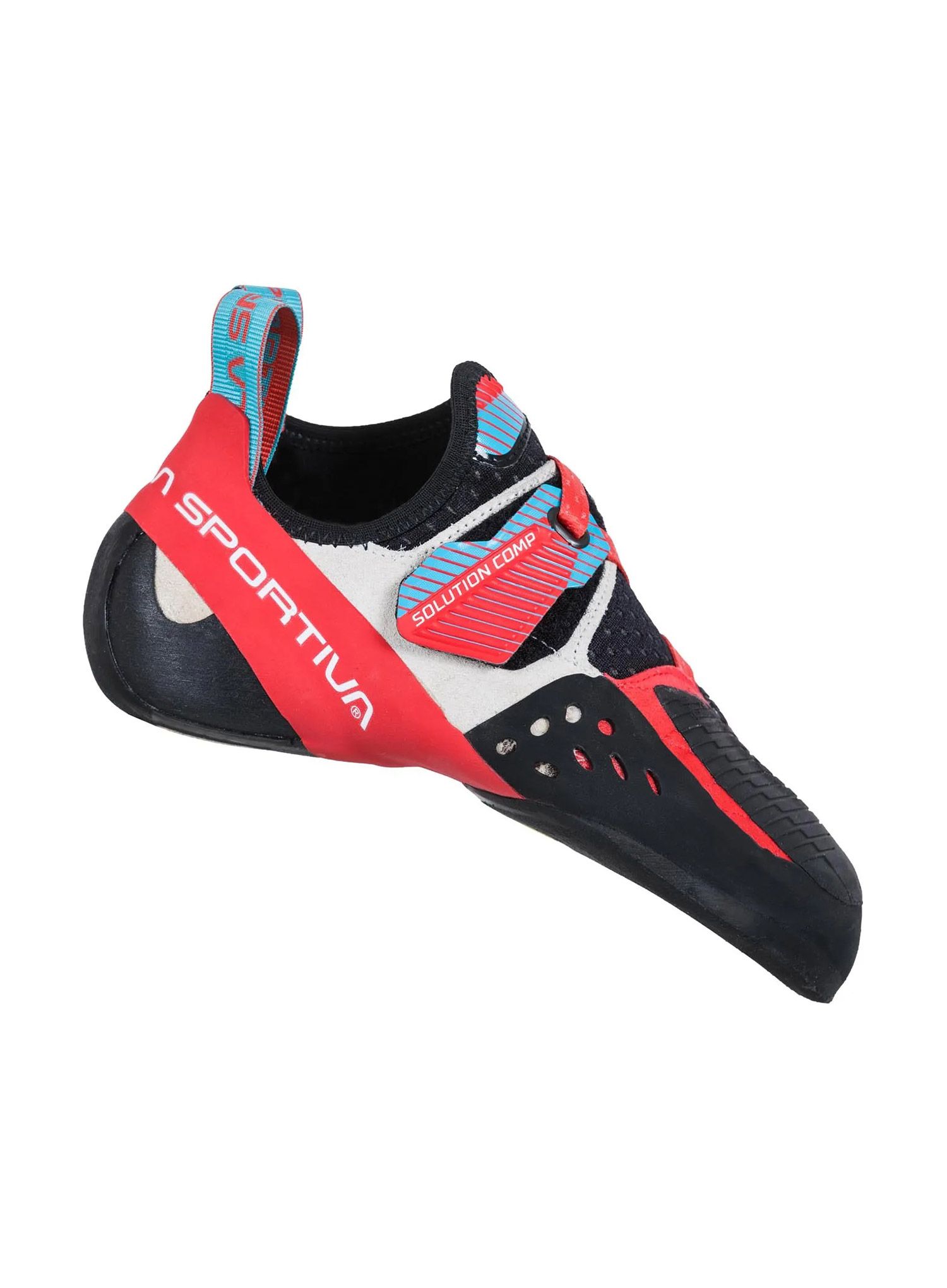 Ženske penjačke cipele La Sportiva Solution Comp - hibiscus/malibu blue