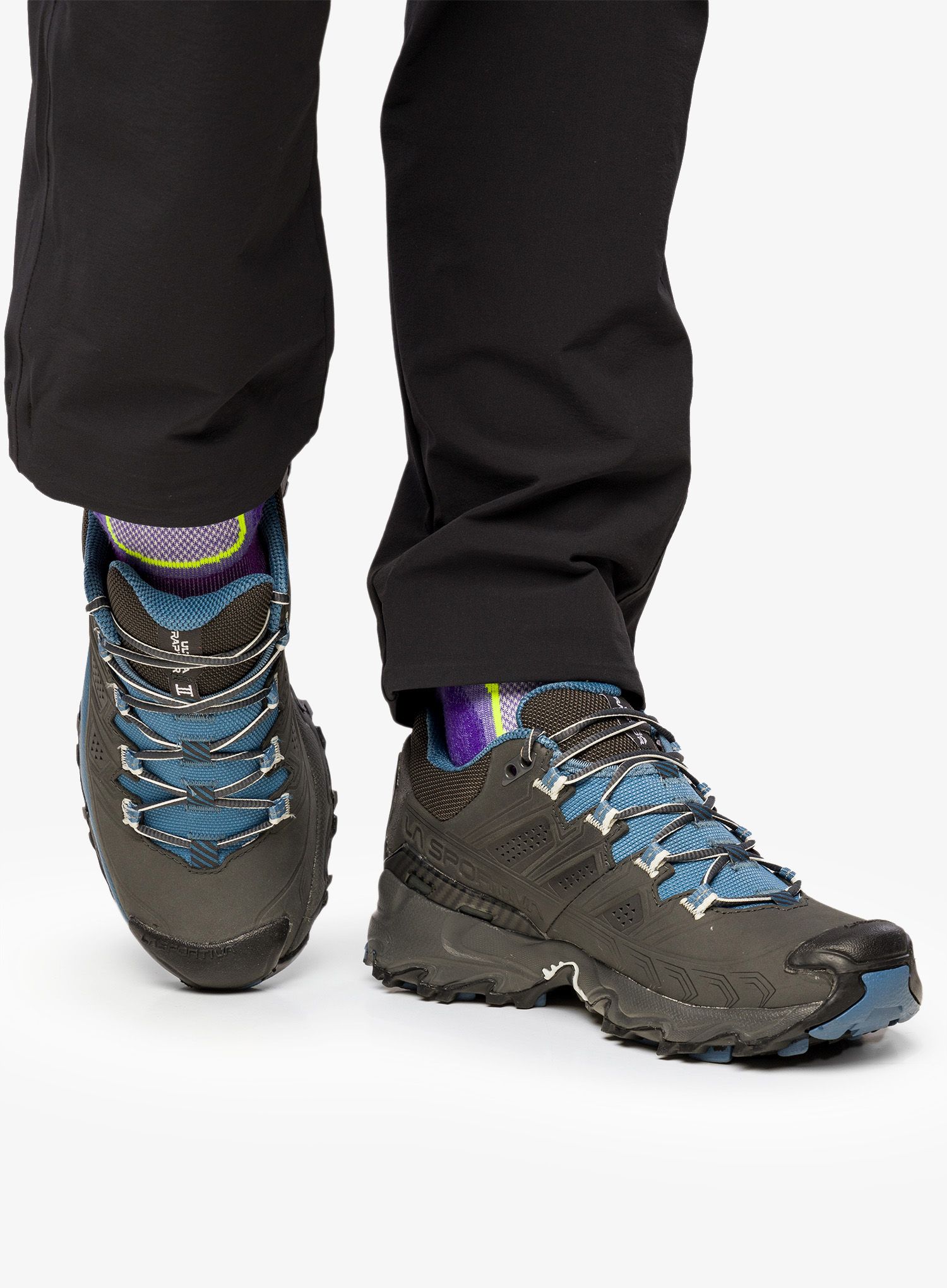Ženske cipele La Sportiva Ultra Raptor II Leather GTX - carbon/atlantic