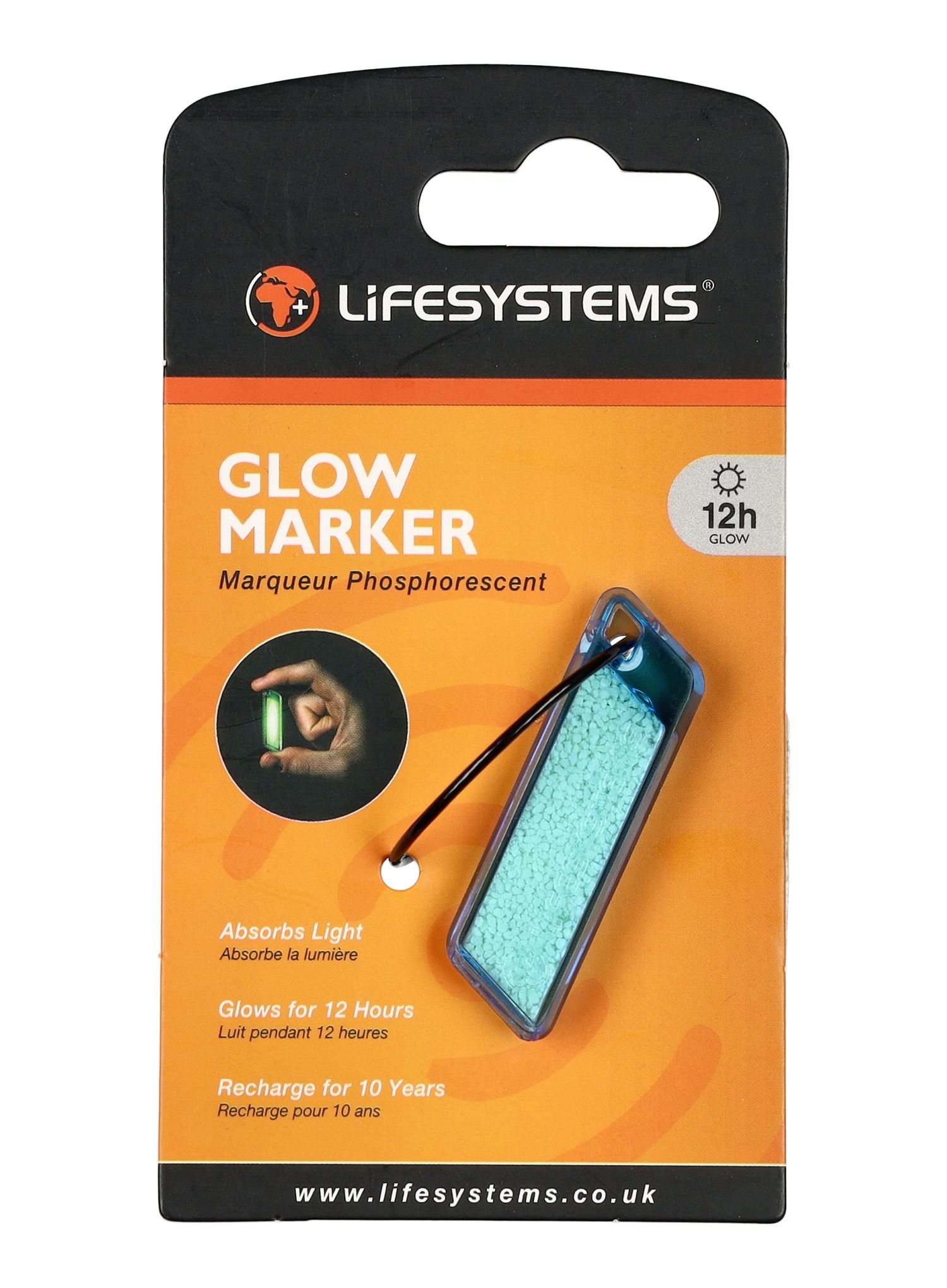 Privjesak Lifesystems Glow Marker - blue