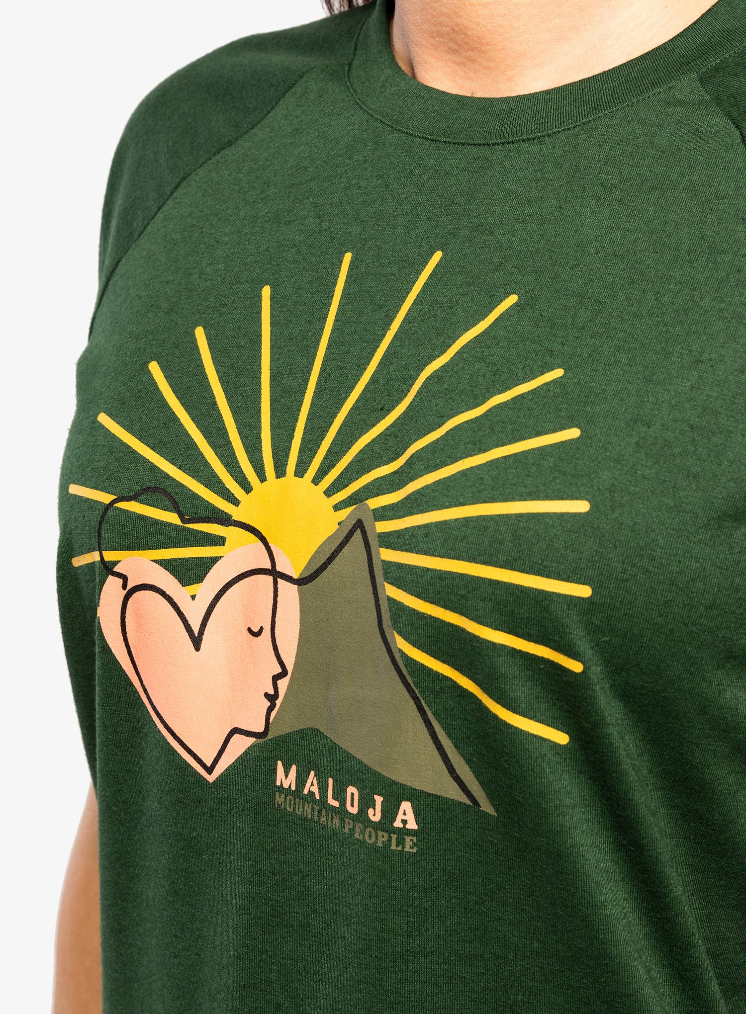 Ženska majica s tiskom Maloja Dambel - fir