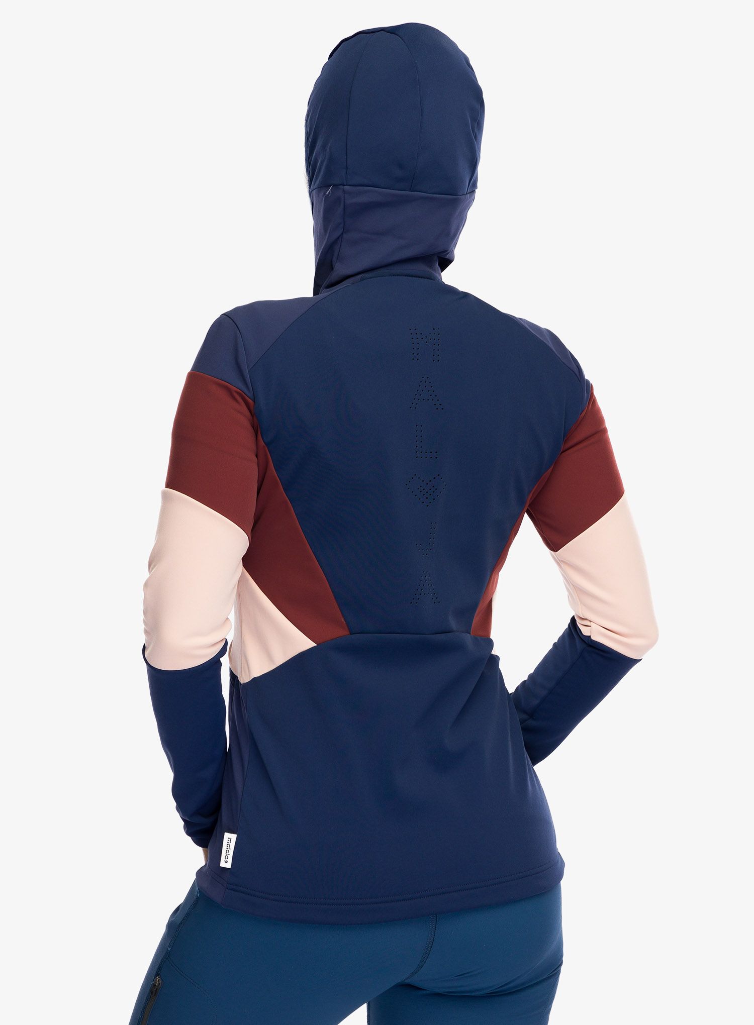 Ženski softshell Maloja Geranium - night sky multi