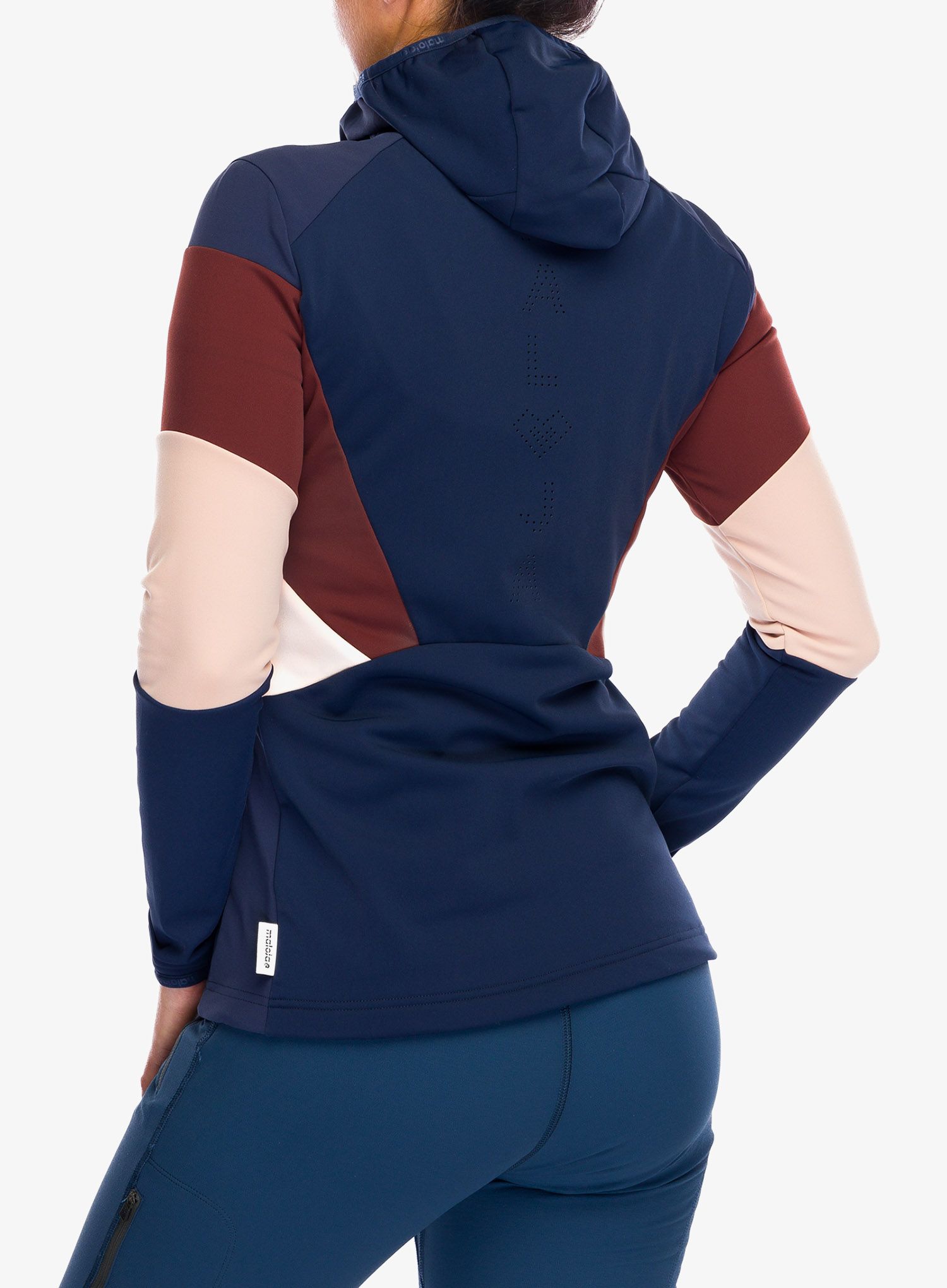 Ženski softshell Maloja Geranium - night sky multi