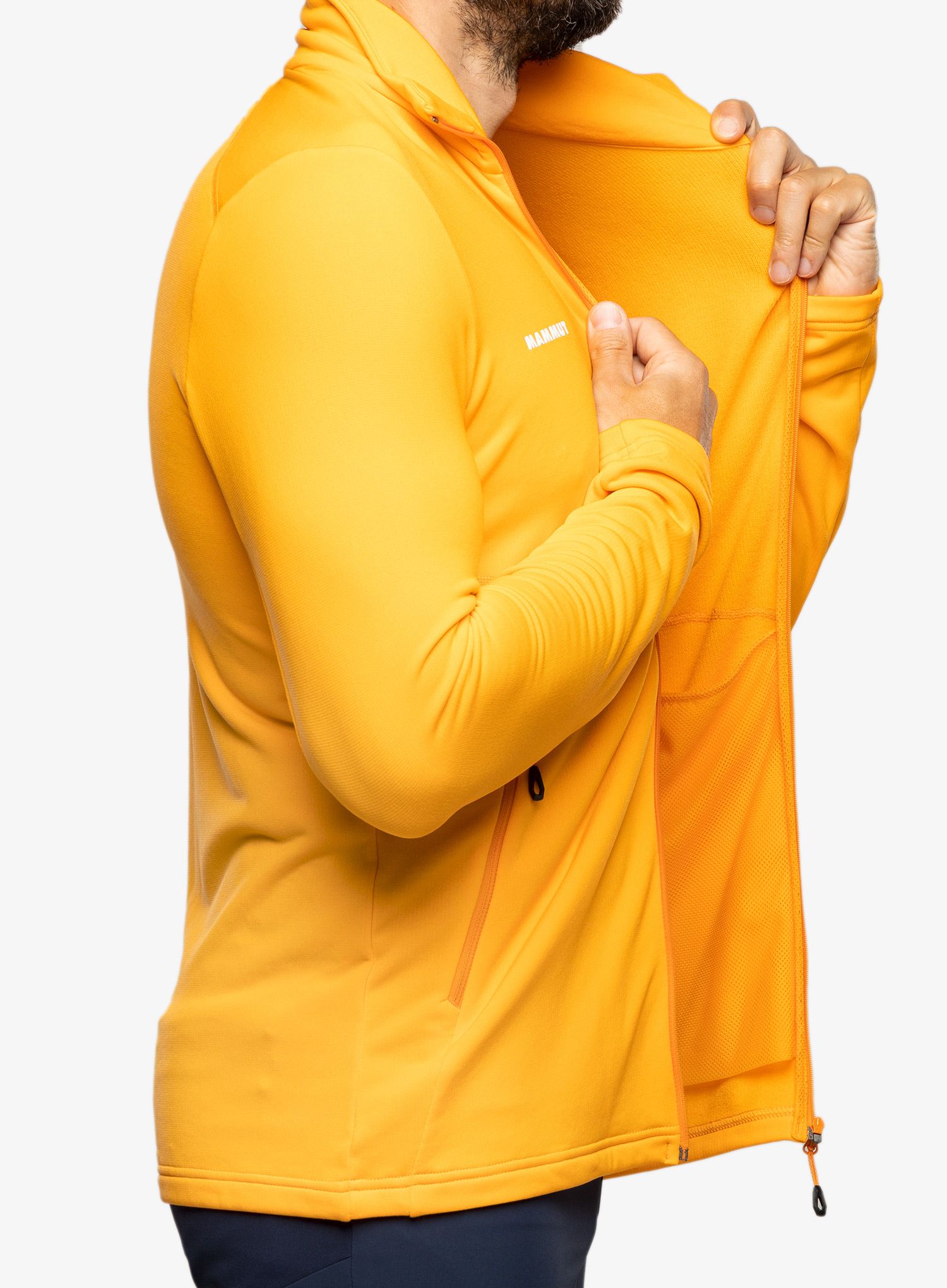 Dukserica od flisa Mammut Aconcagua Light ML Jacket - tangerine