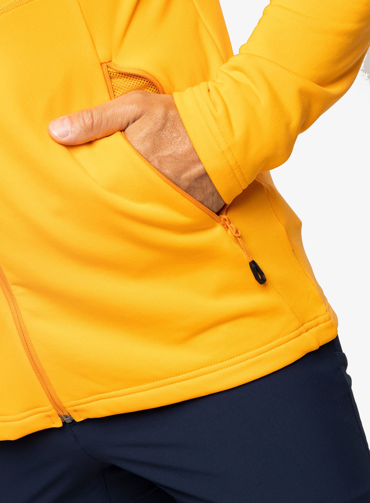 Dukserica od flisa Mammut Aconcagua Light ML Jacket - tangerine